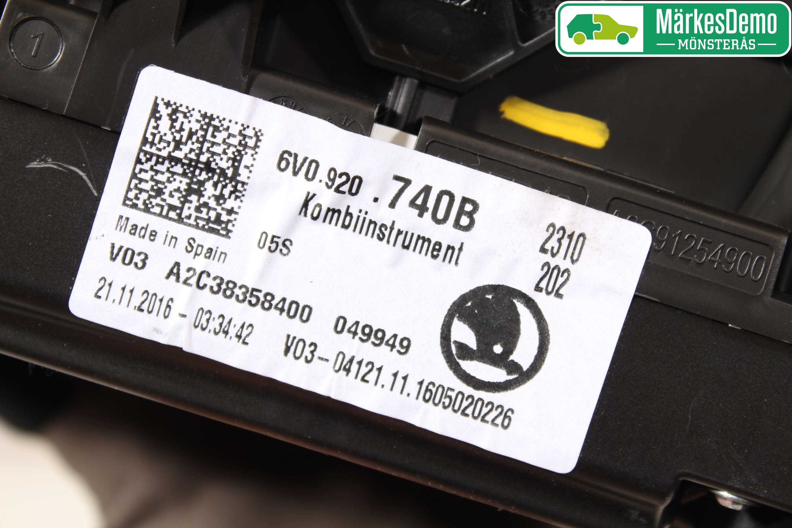 Skoda FABIA 15-21 Instrument Komb