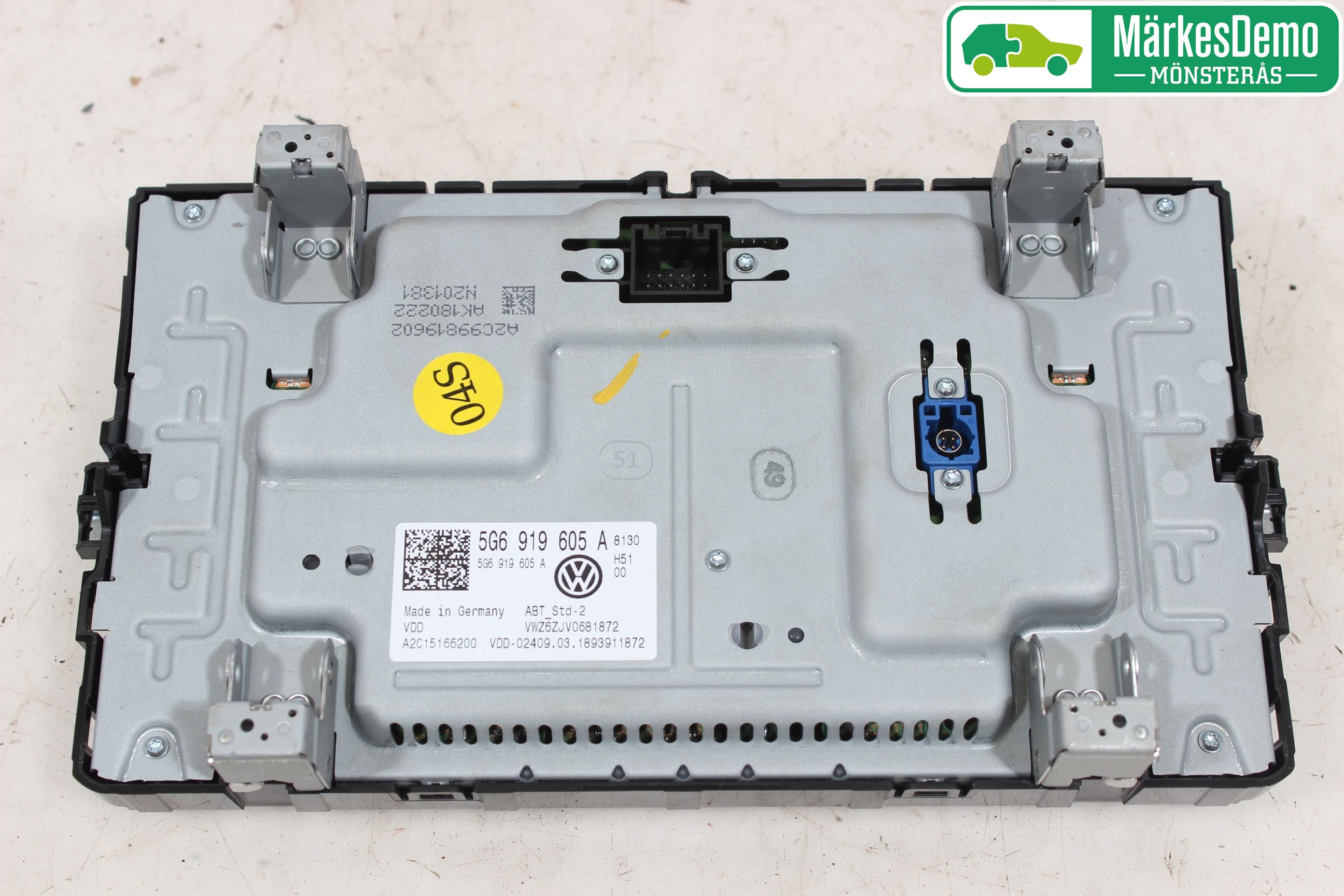 Volkswagen VW GOLF / E-GOLF VII 13-20 Multifunktionsdisplay