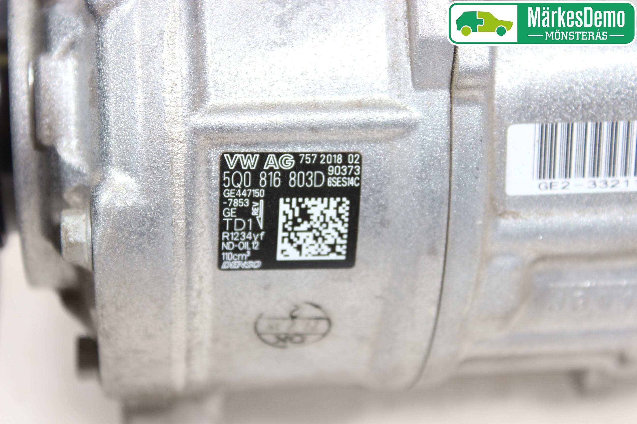 Volkswagen VW GOLF / E-GOLF VII 13-20 Ac Kompressor