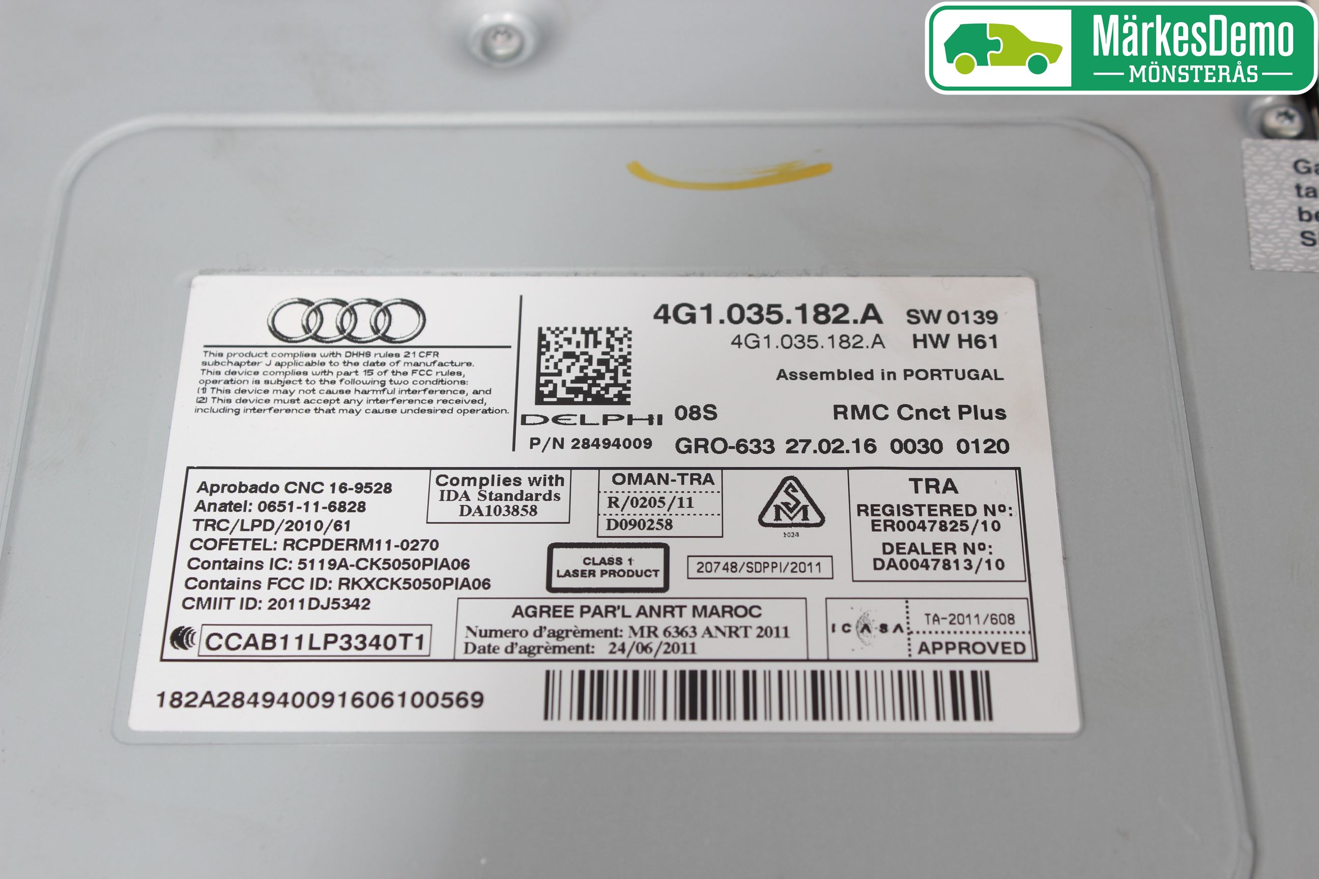 Audi A6/S6 4G 11-18 Radio