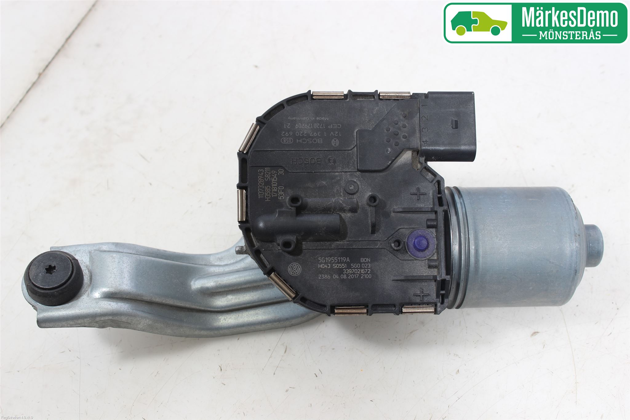 Volkswagen VW GOLF / E-GOLF VII 13-20 Torkarmotor Vindruta
