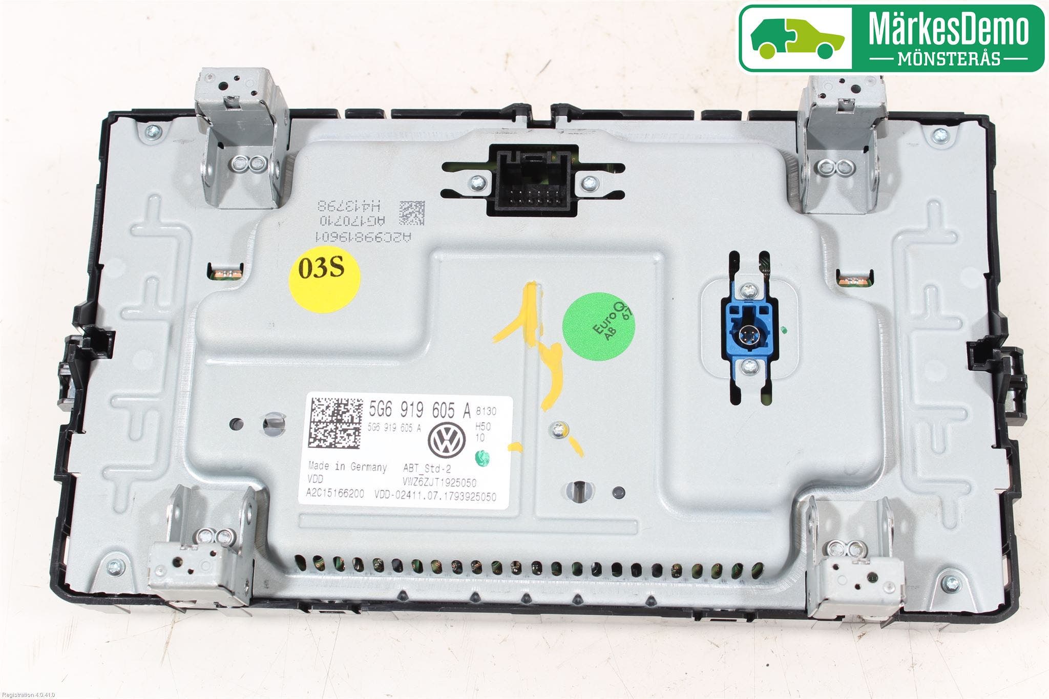 Volkswagen VW GOLF / E-GOLF VII 13-20 Multifunktionsdisplay
