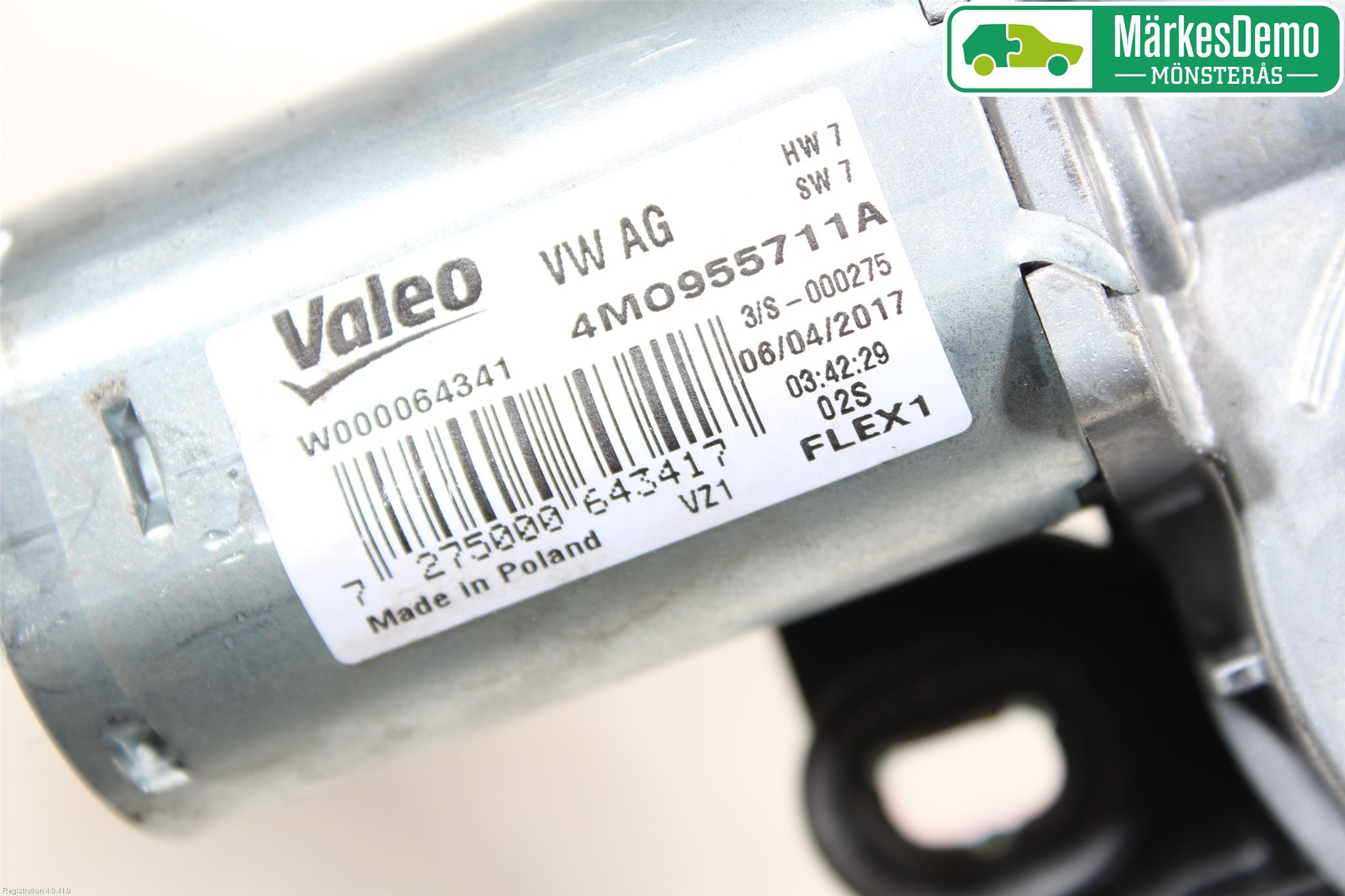 Audi A4/S4 B9 16-19 Torkarmotor Baklucka