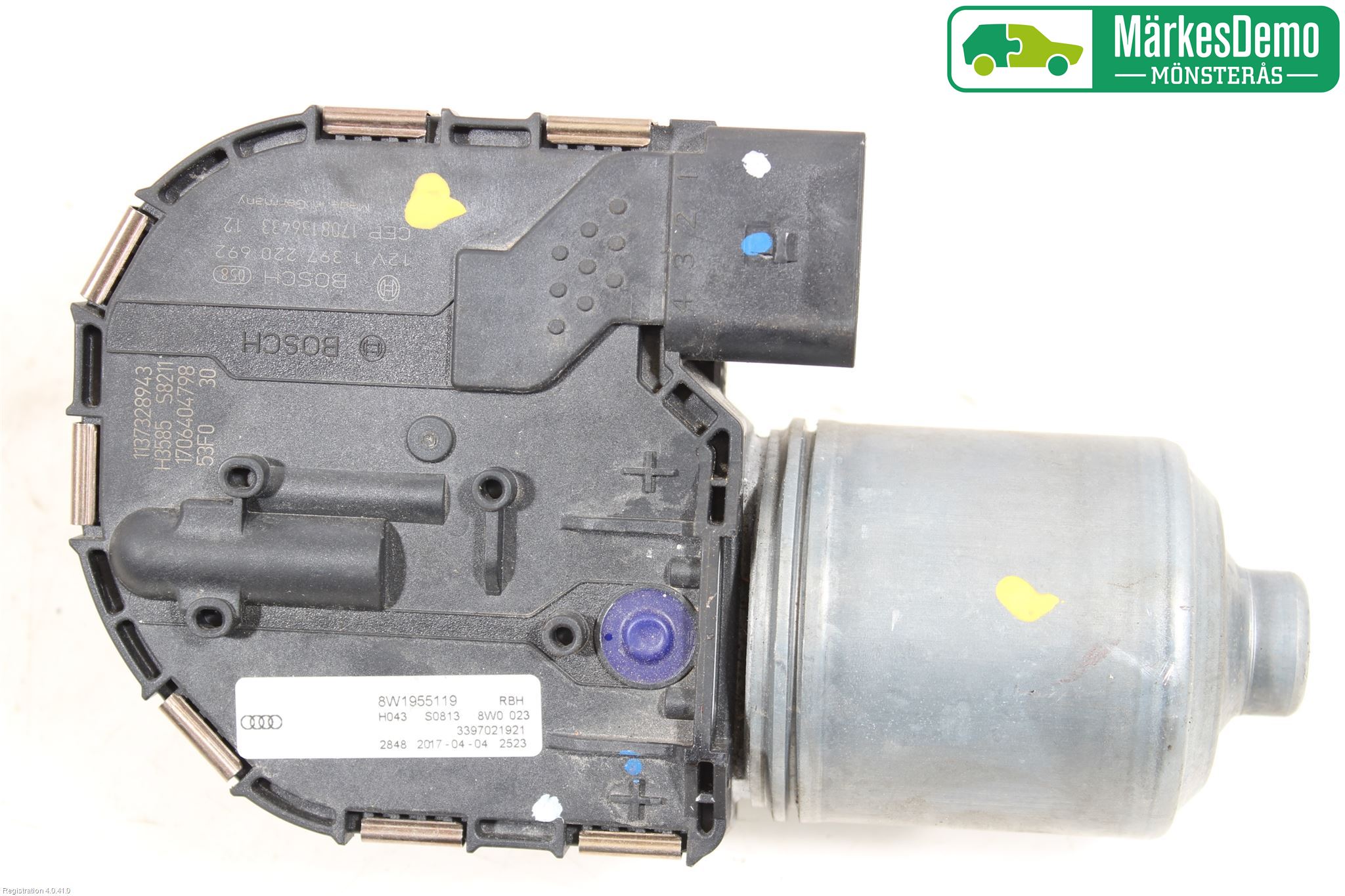Audi A4/S4 B9 16-19 Torkarmotor Vindruta
