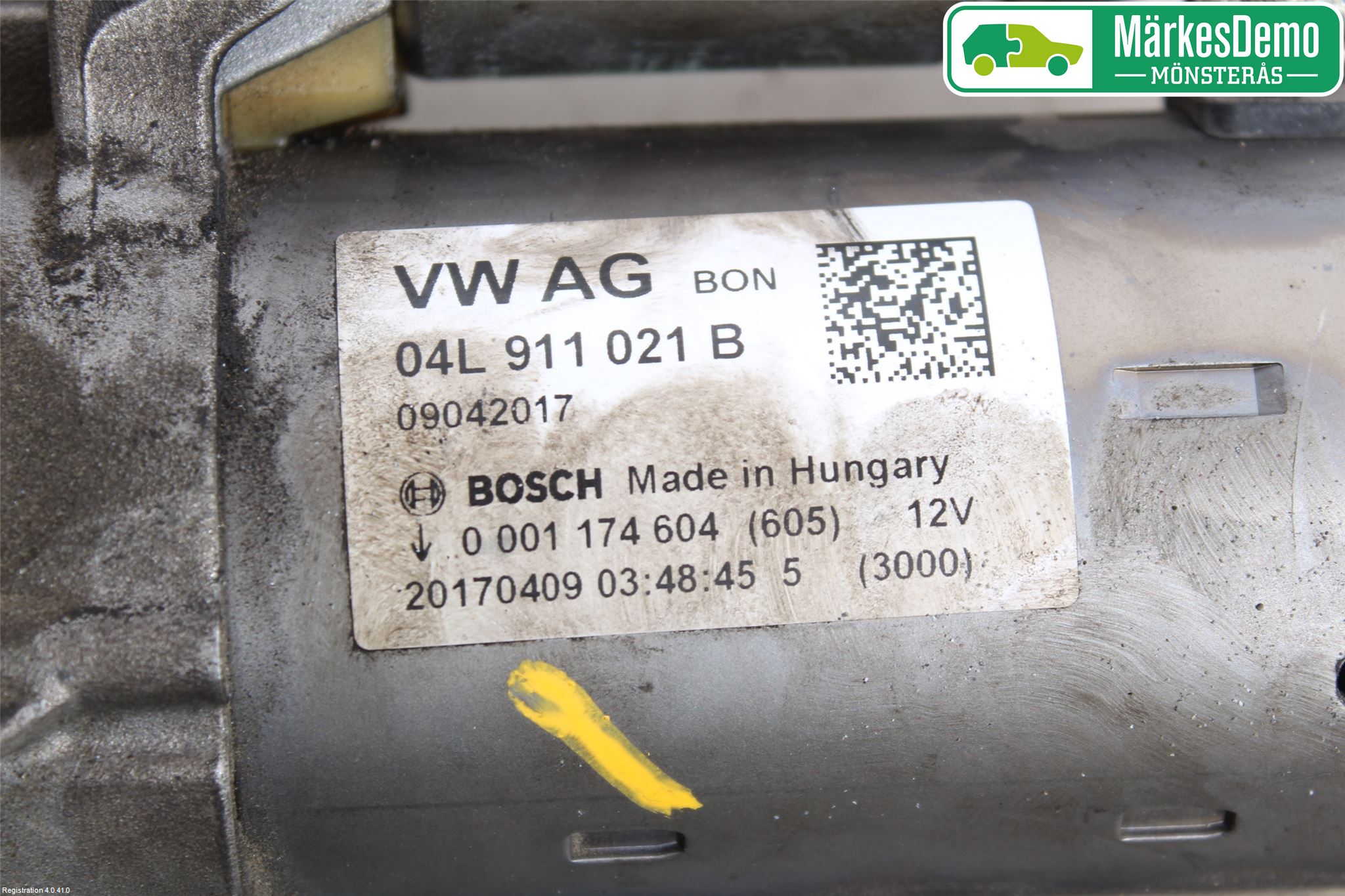 Audi A4/S4 B9 16-19 Startmotor Diesel