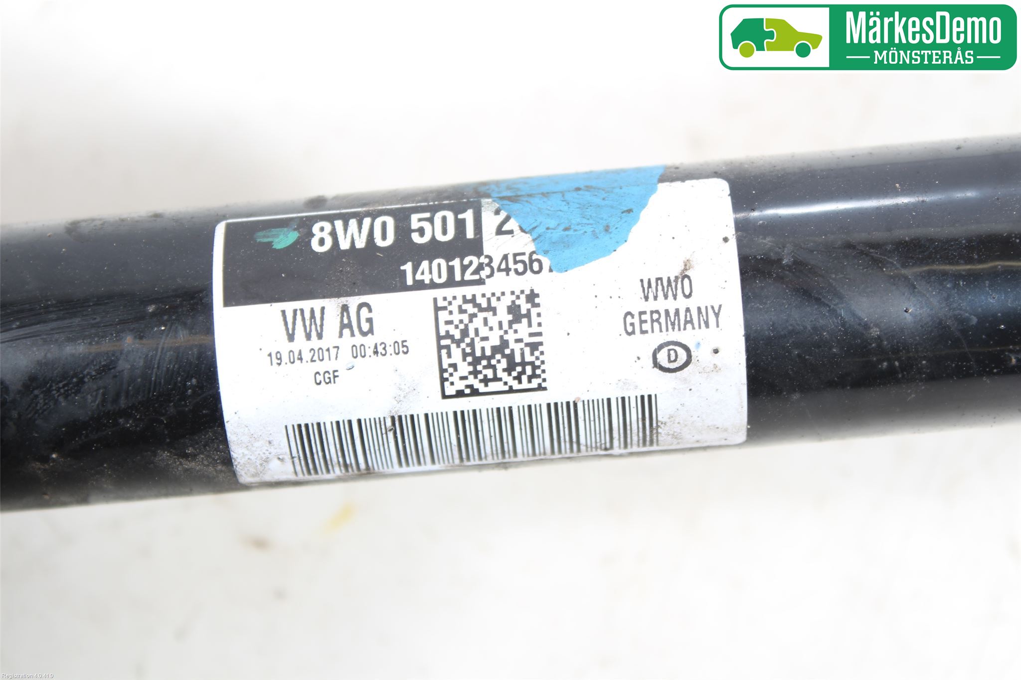 Audi A4/S4 B9 16-19 Drivaxel Bak Höger