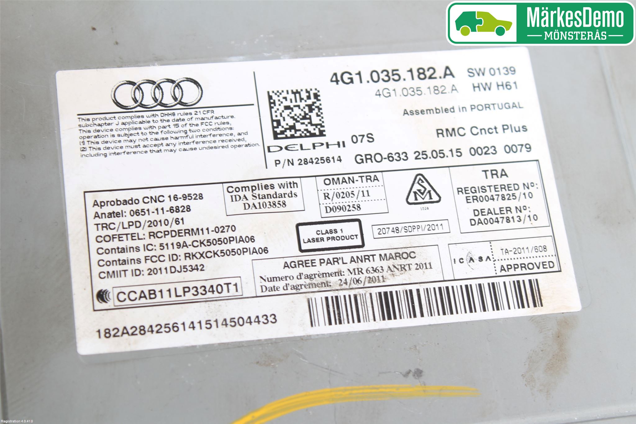Audi A6/S6 4G 11-18 Radio
