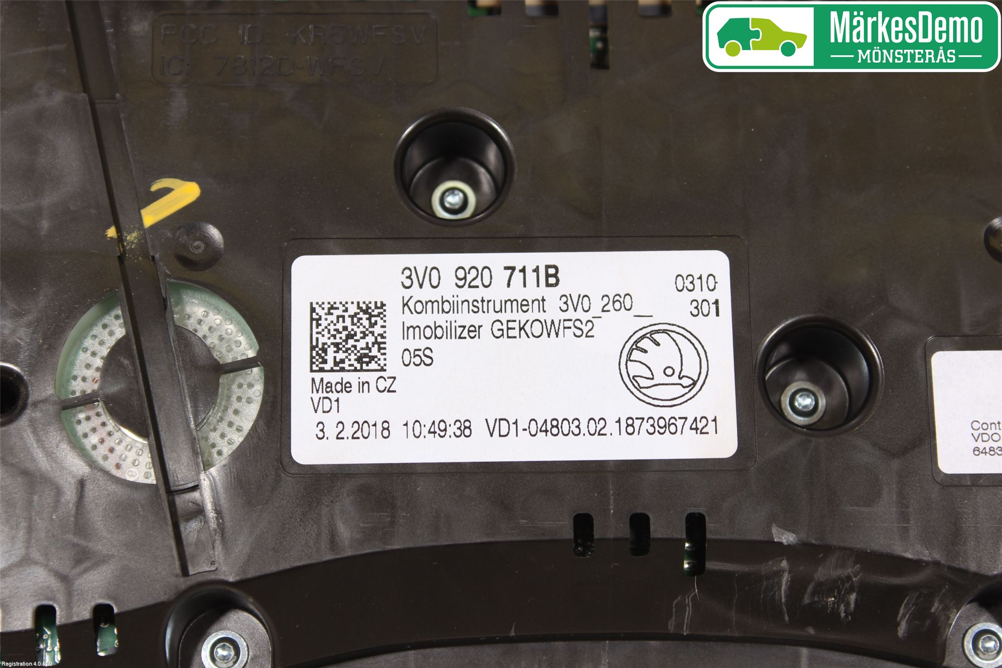 Skoda SUPERB 16-24 Instrument Komb