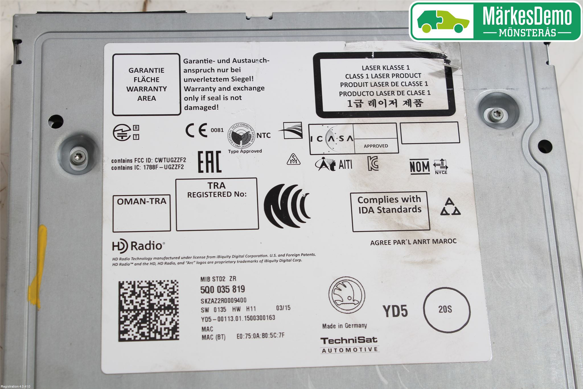 Skoda FABIA 15-21 Radio