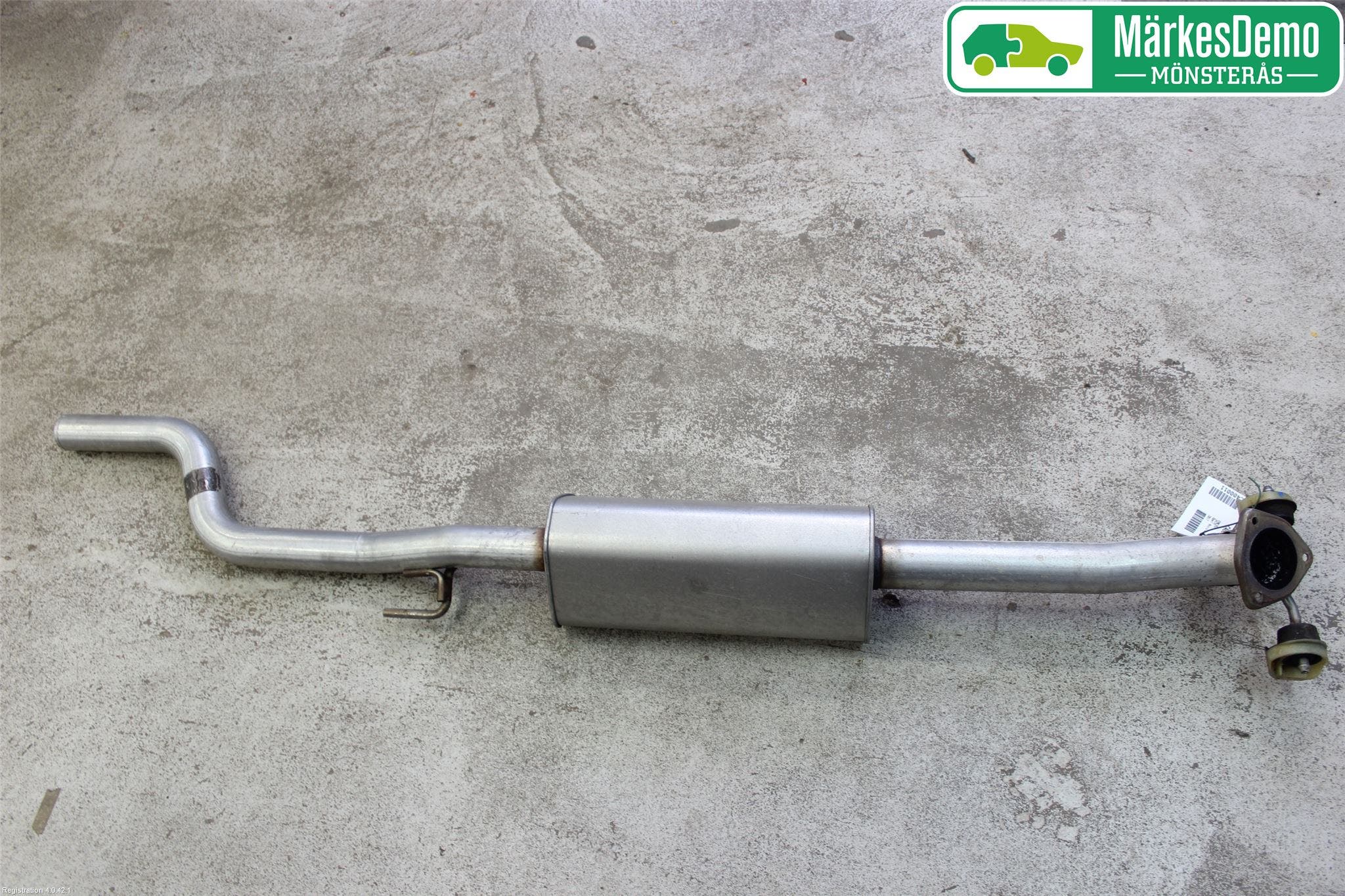 Opel ASTRA K 16-22 Avgas Mellandämpare