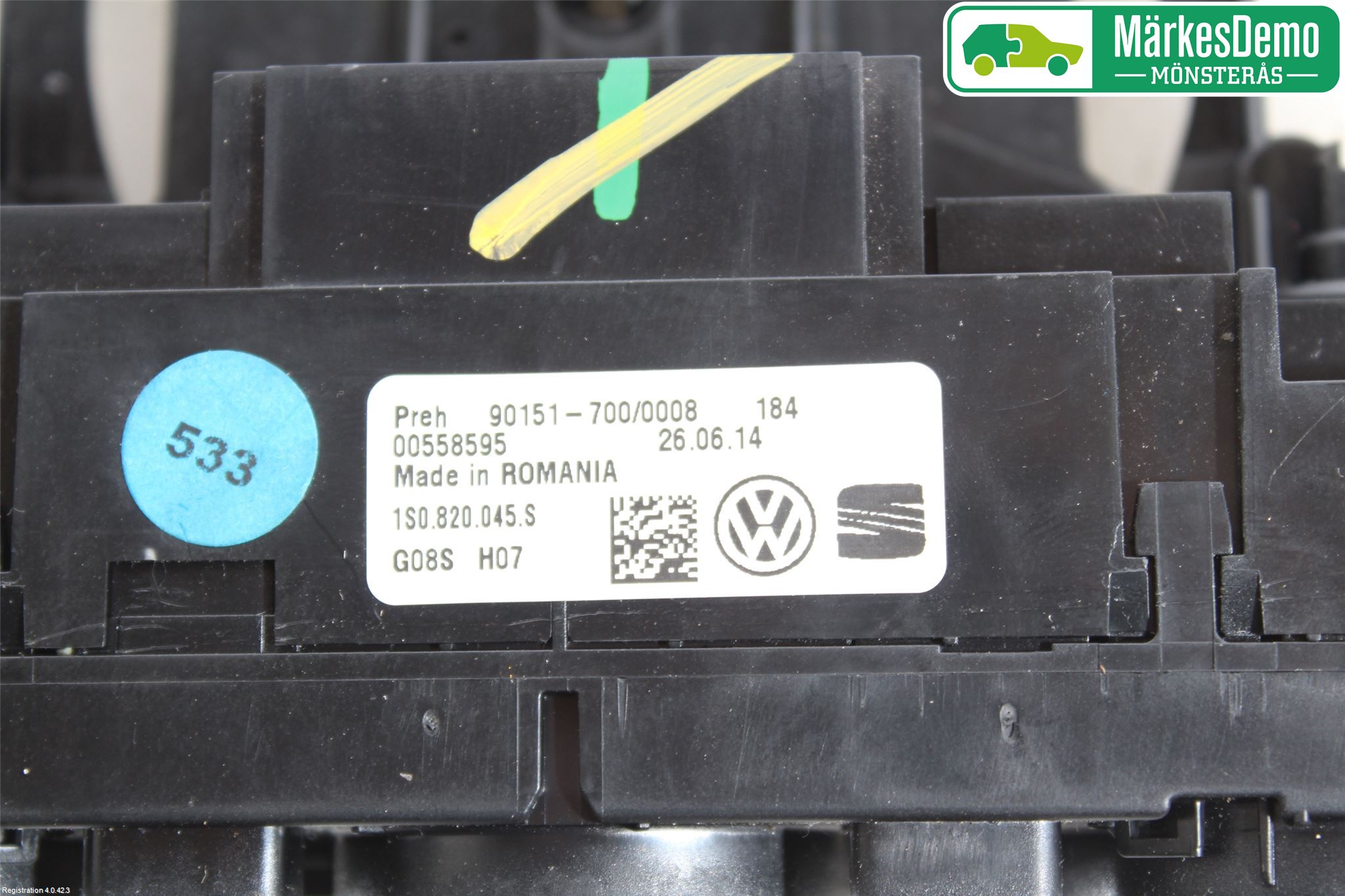 Volkswagen VW UP! / E-UP! Ac Styrenhet Ac Manöveren