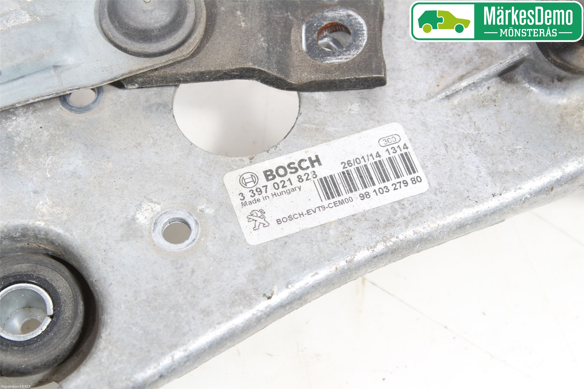 Peugeot 308 14-21 Torkarmekanism Vindruta