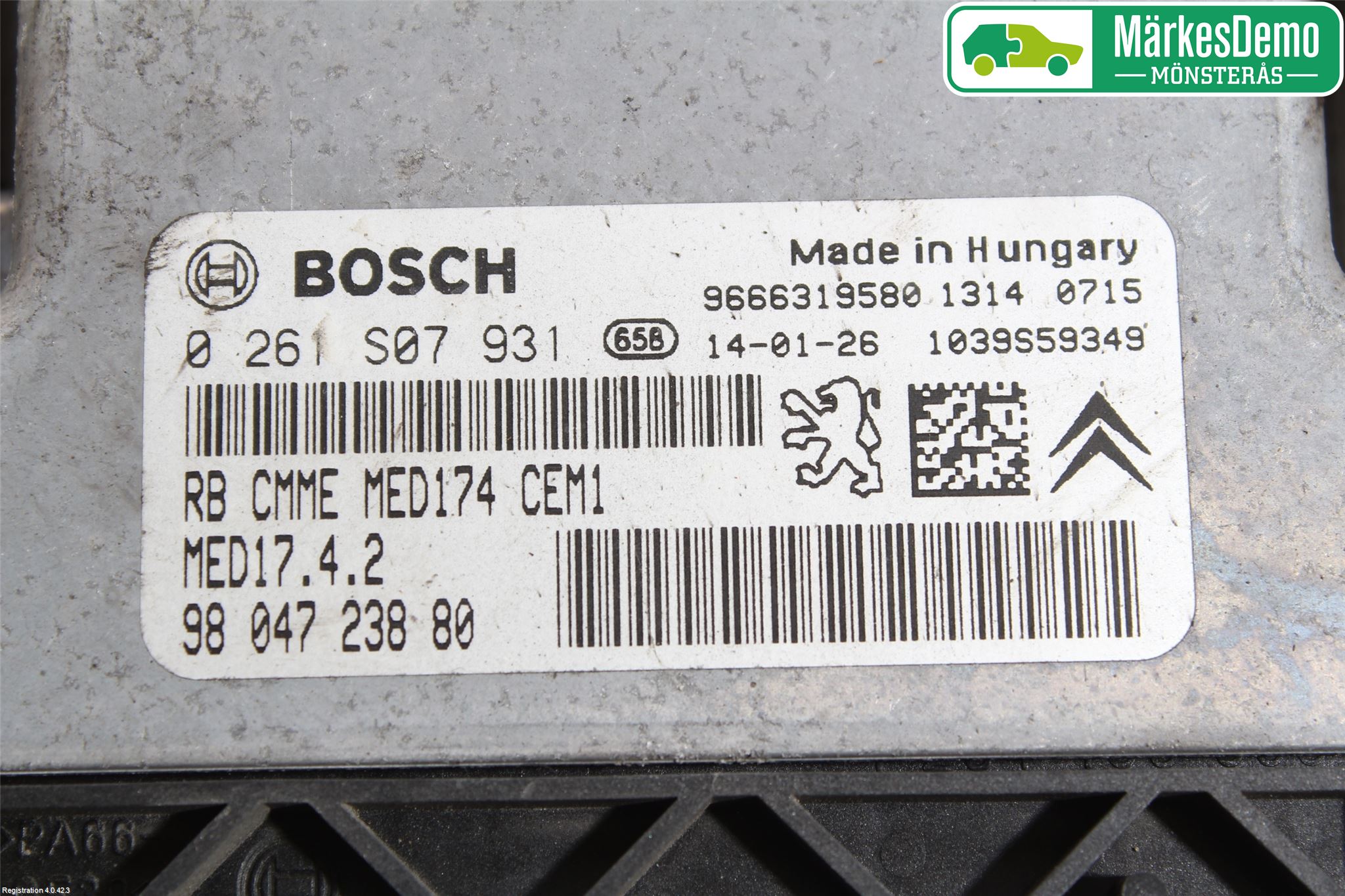 Peugeot 308 14-21 Styrenhet Insprut Bensin