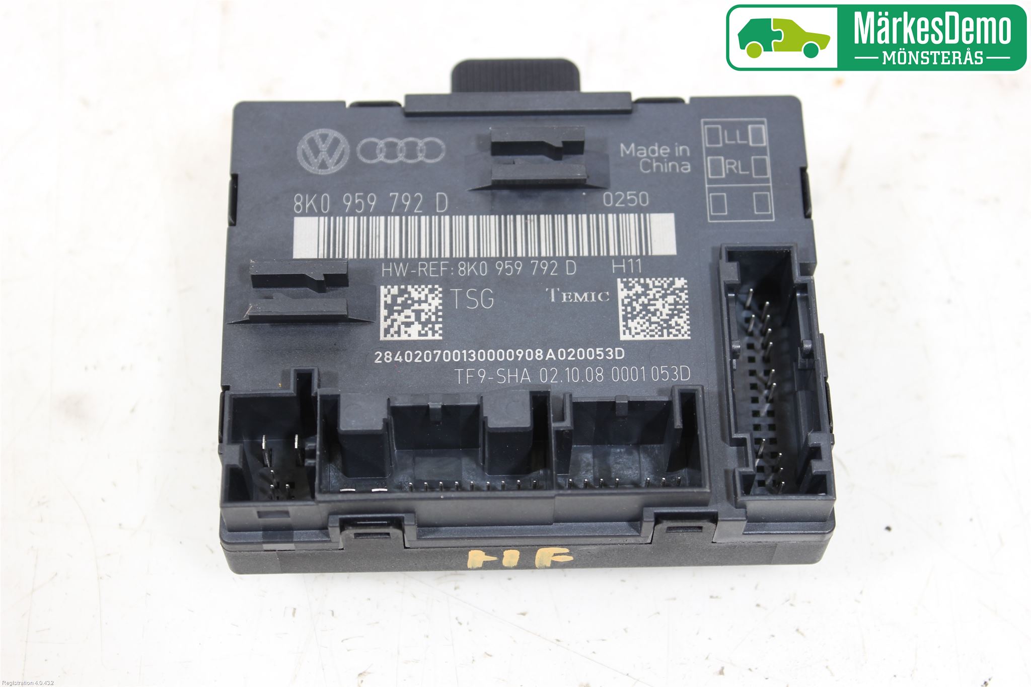 Audi A4/S4 08-11 Styrenhet Dörr