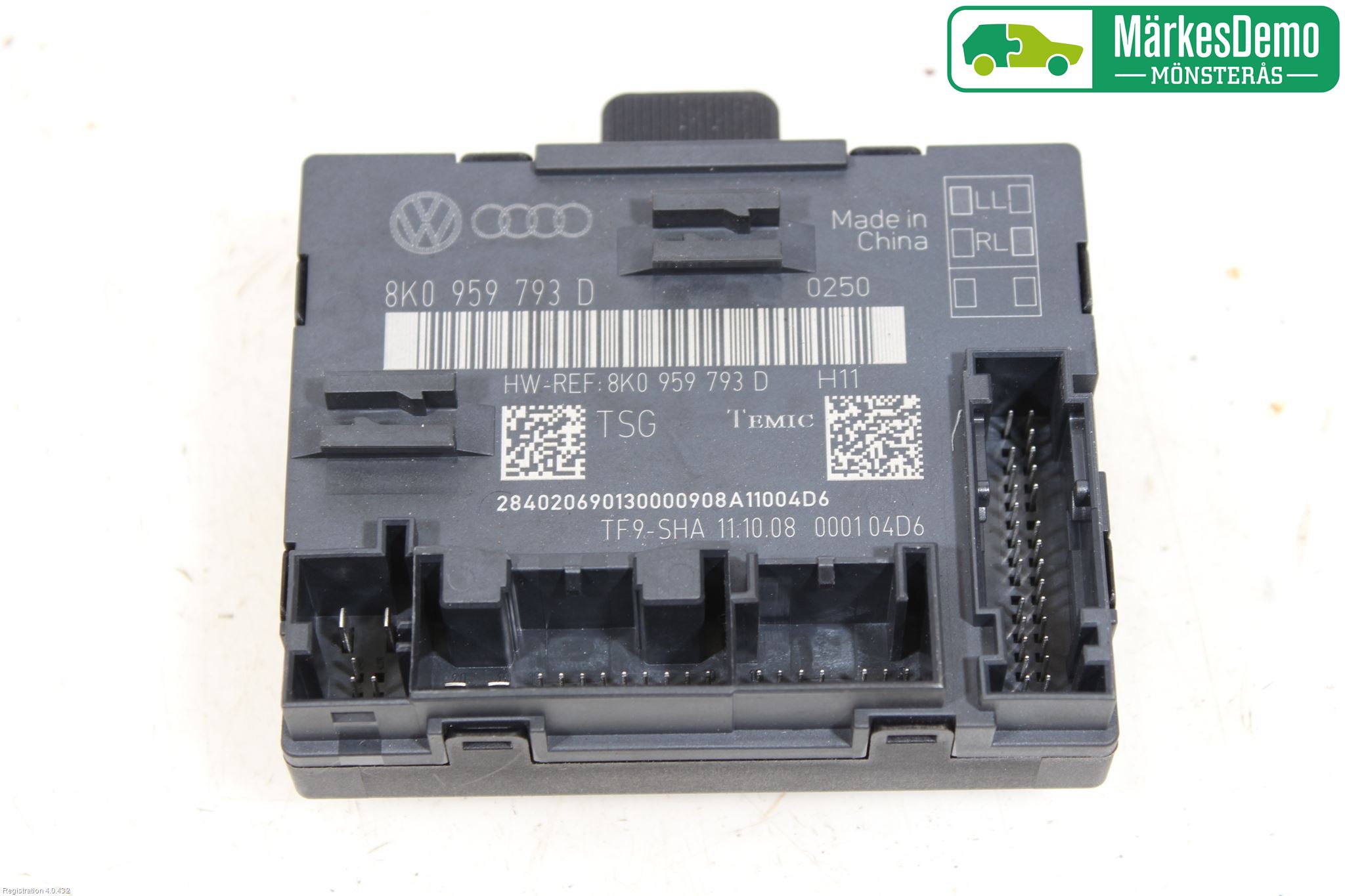 Audi A4/S4 08-11 Styrenhet Dörr