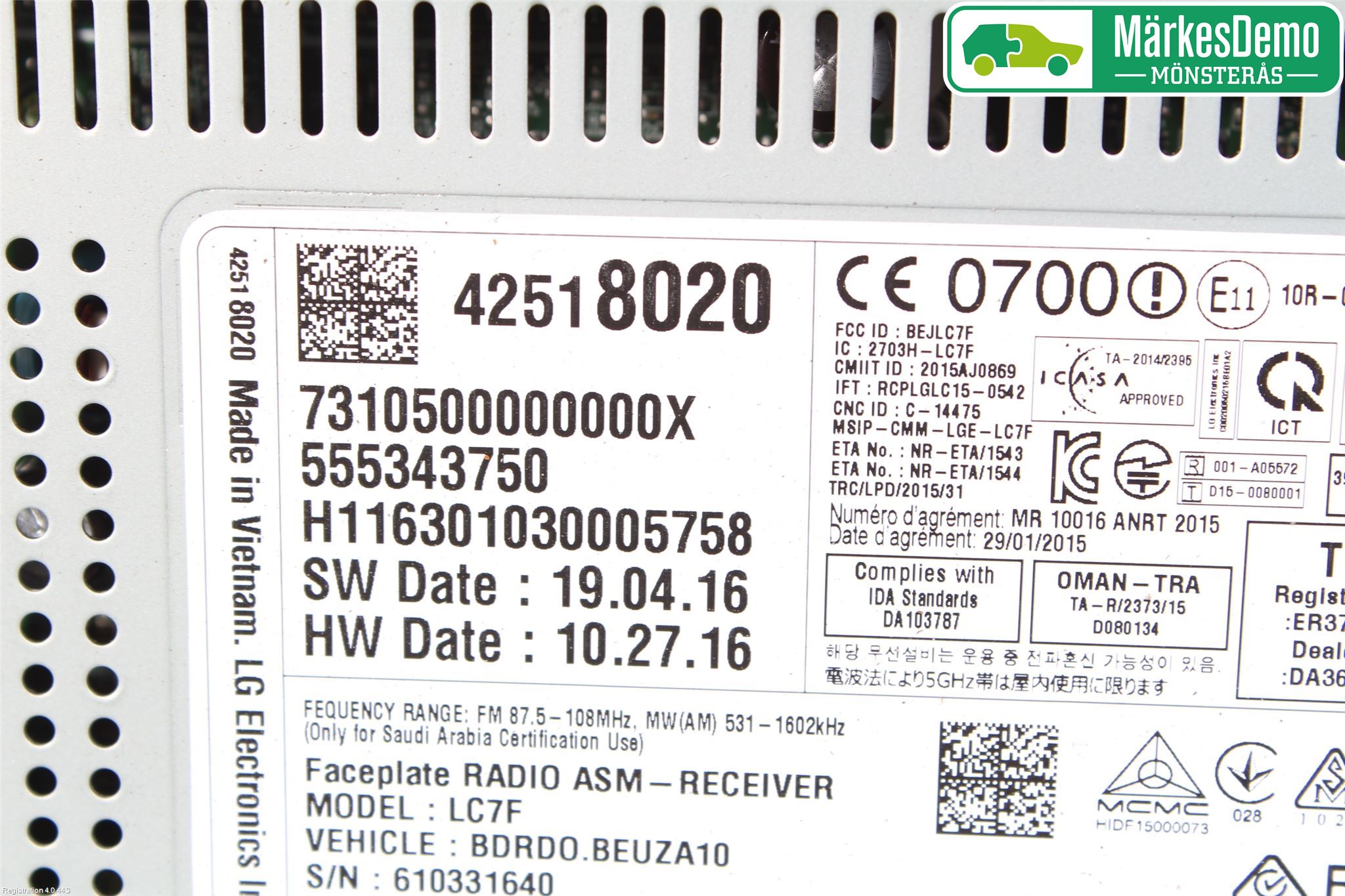 Opel CORSA E 15-19 Radio