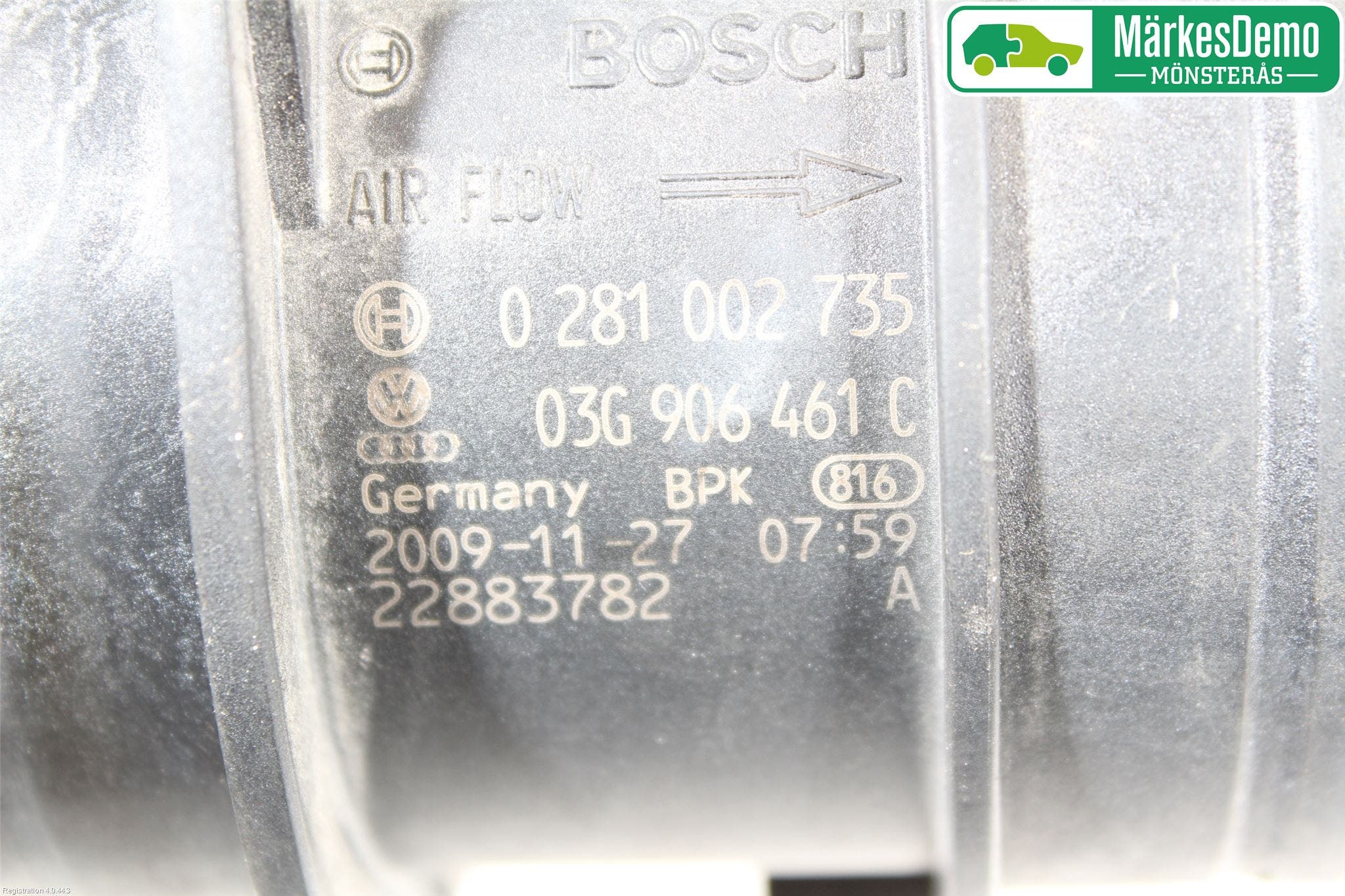 Volkswagen VW PASSAT 05-11 Injluftmassamätare