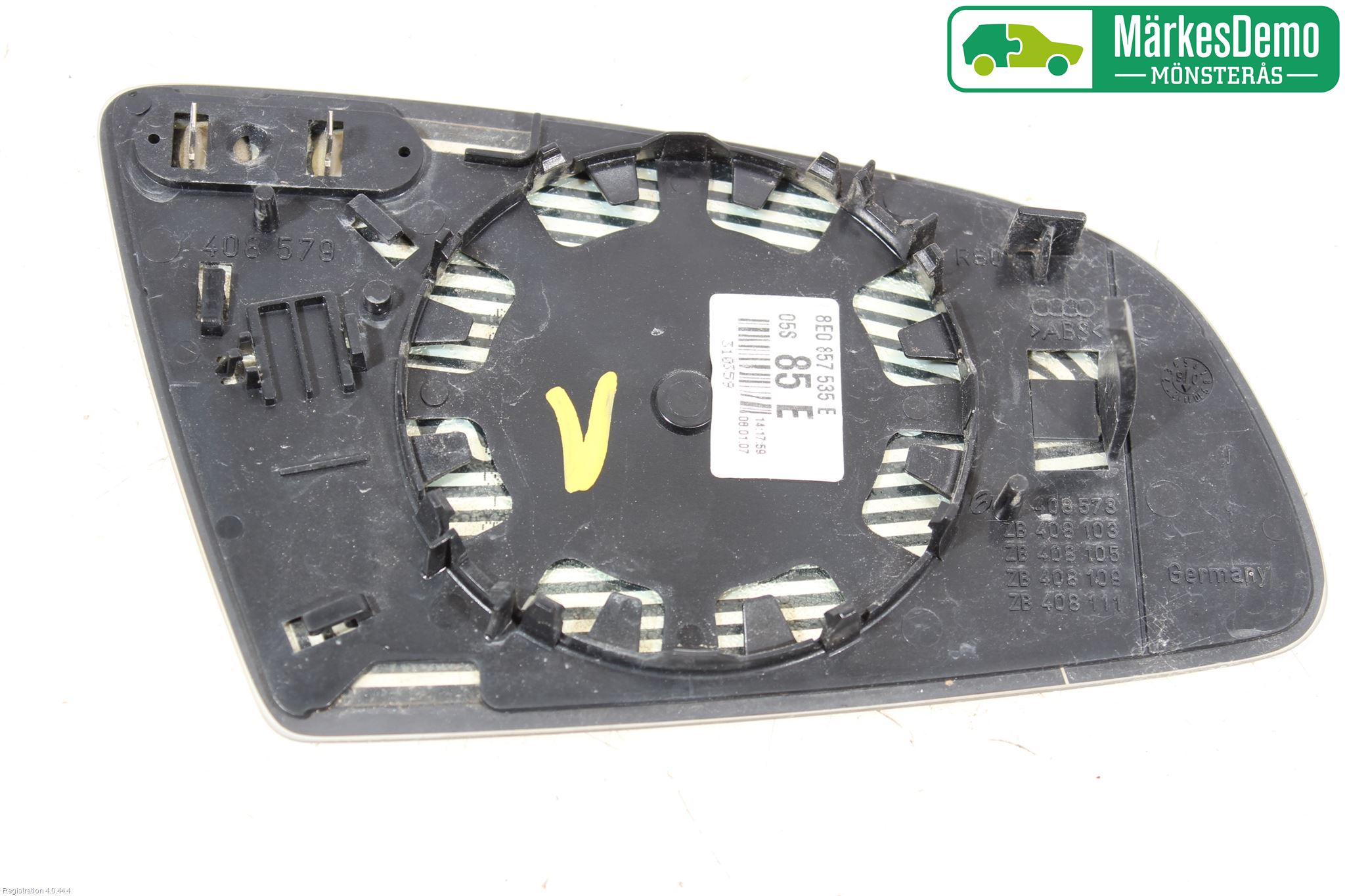 Audi A4/S4 05-07 Spegelglas Vä