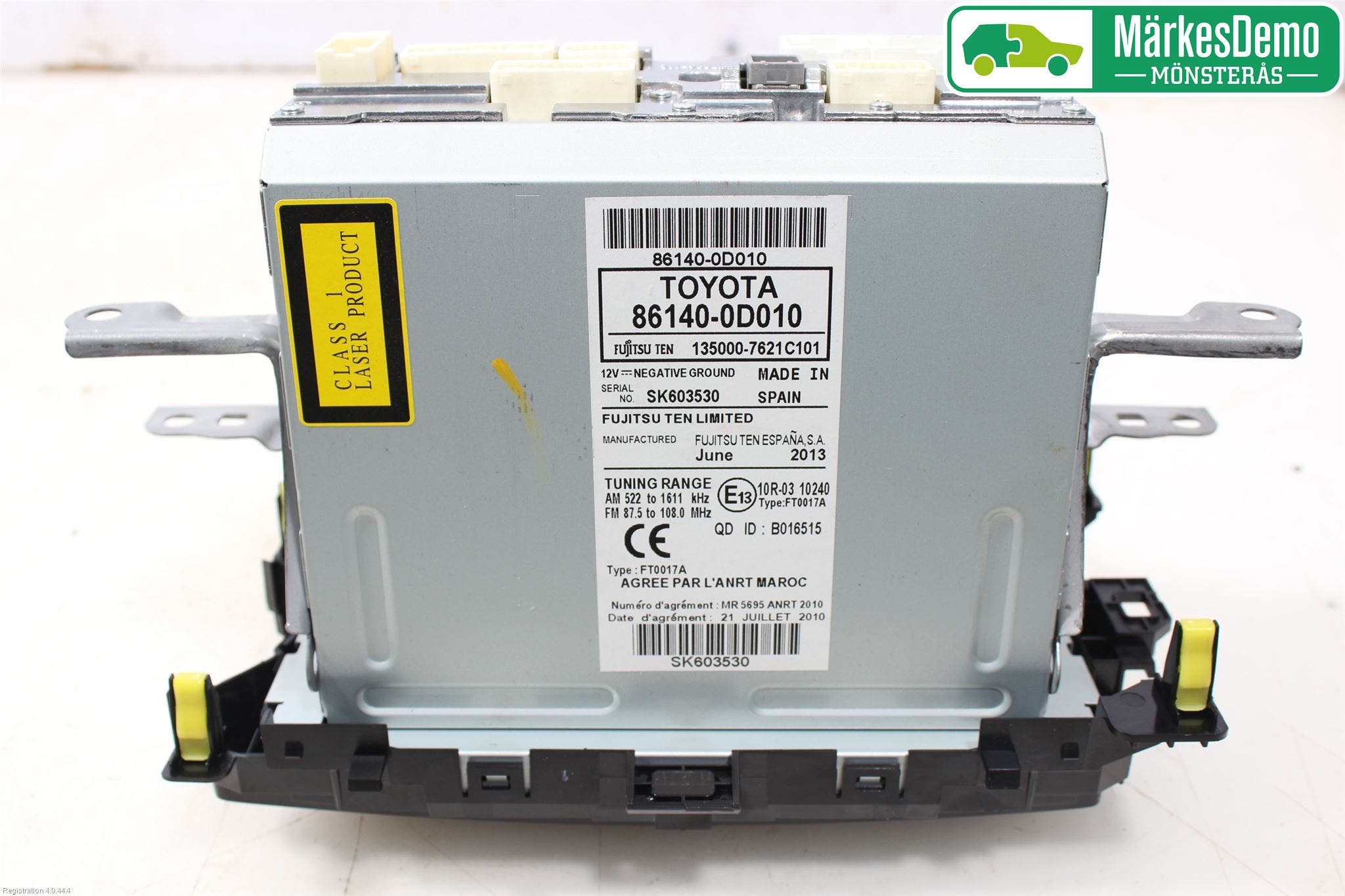 Toyota YARIS XP130 12-14 Cd Radio - Multimediapanel