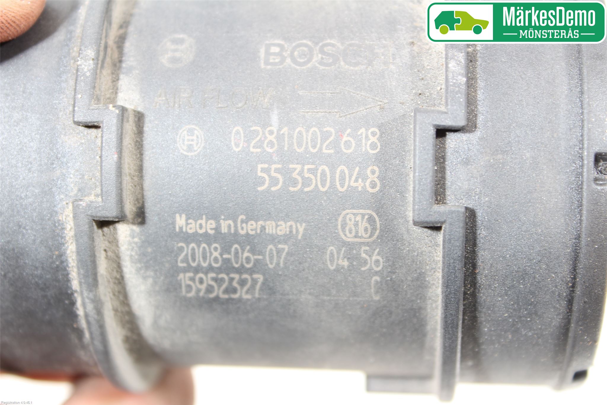 Saab 9-3 VER2/VER3 08-15 Injluftmassamätare