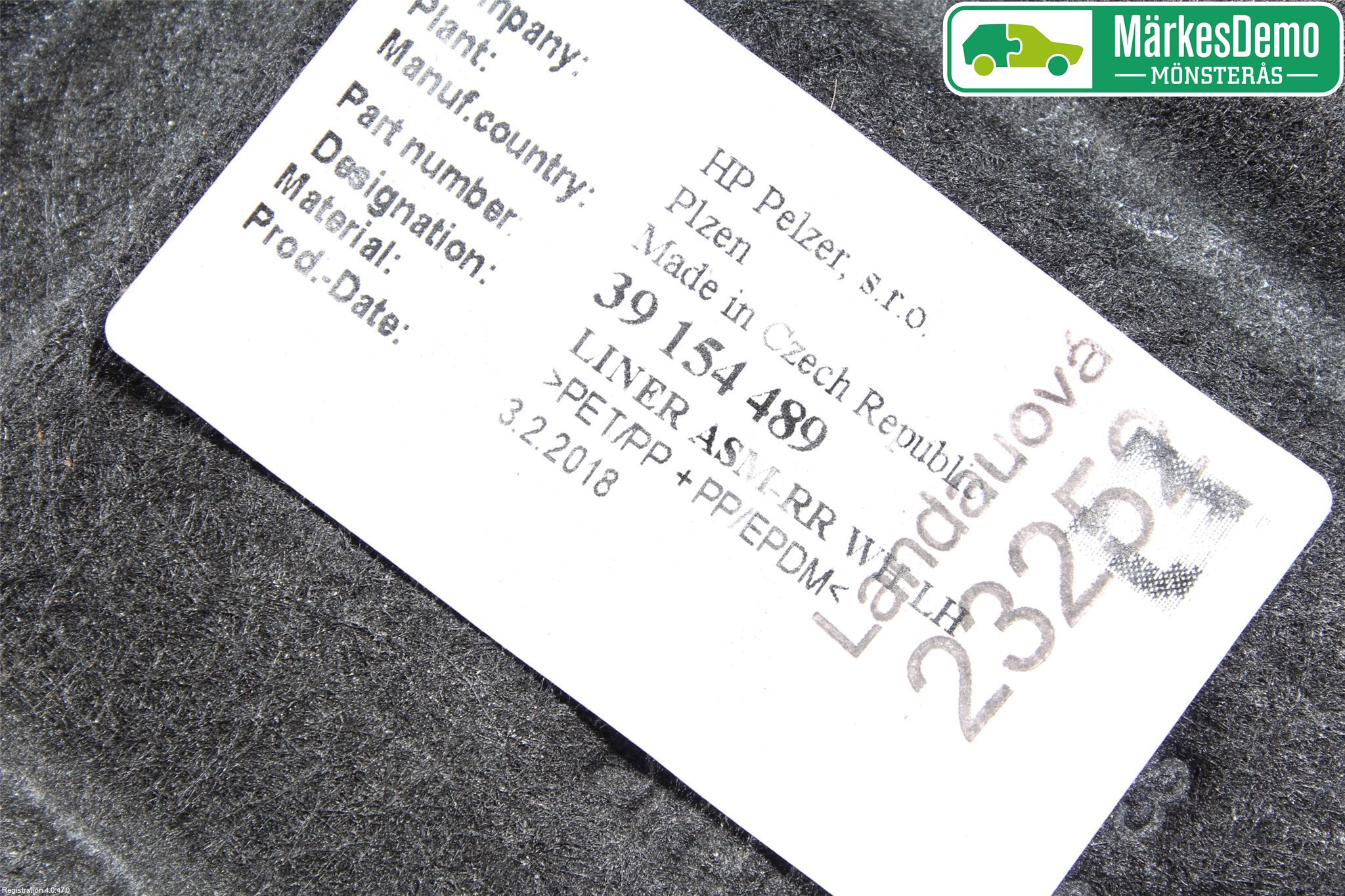 Opel INSIGNIA 17- Skärm Inner