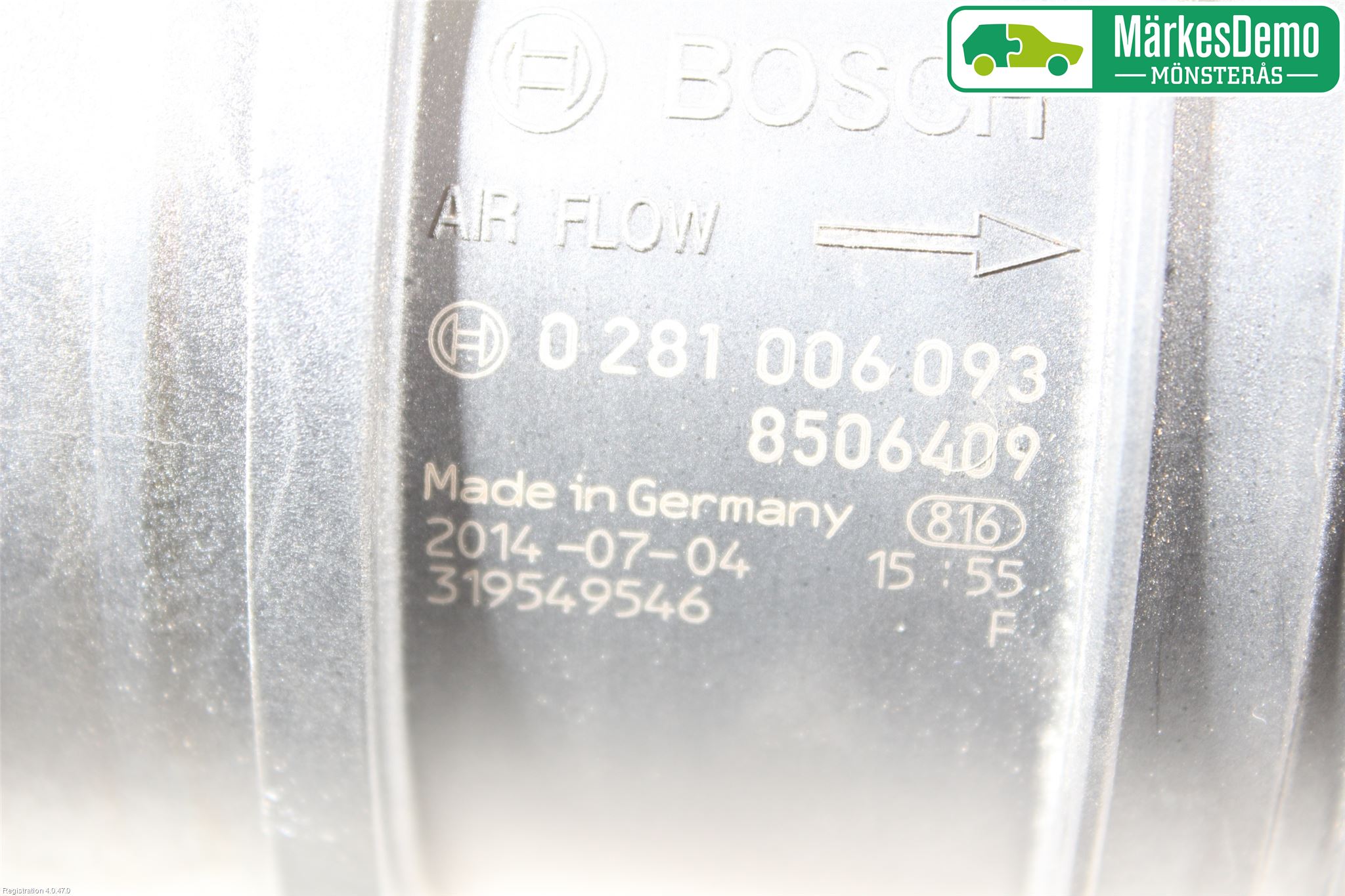 BMW 3 E90/91 SED/TOU 05-12 Injluftmassamätare