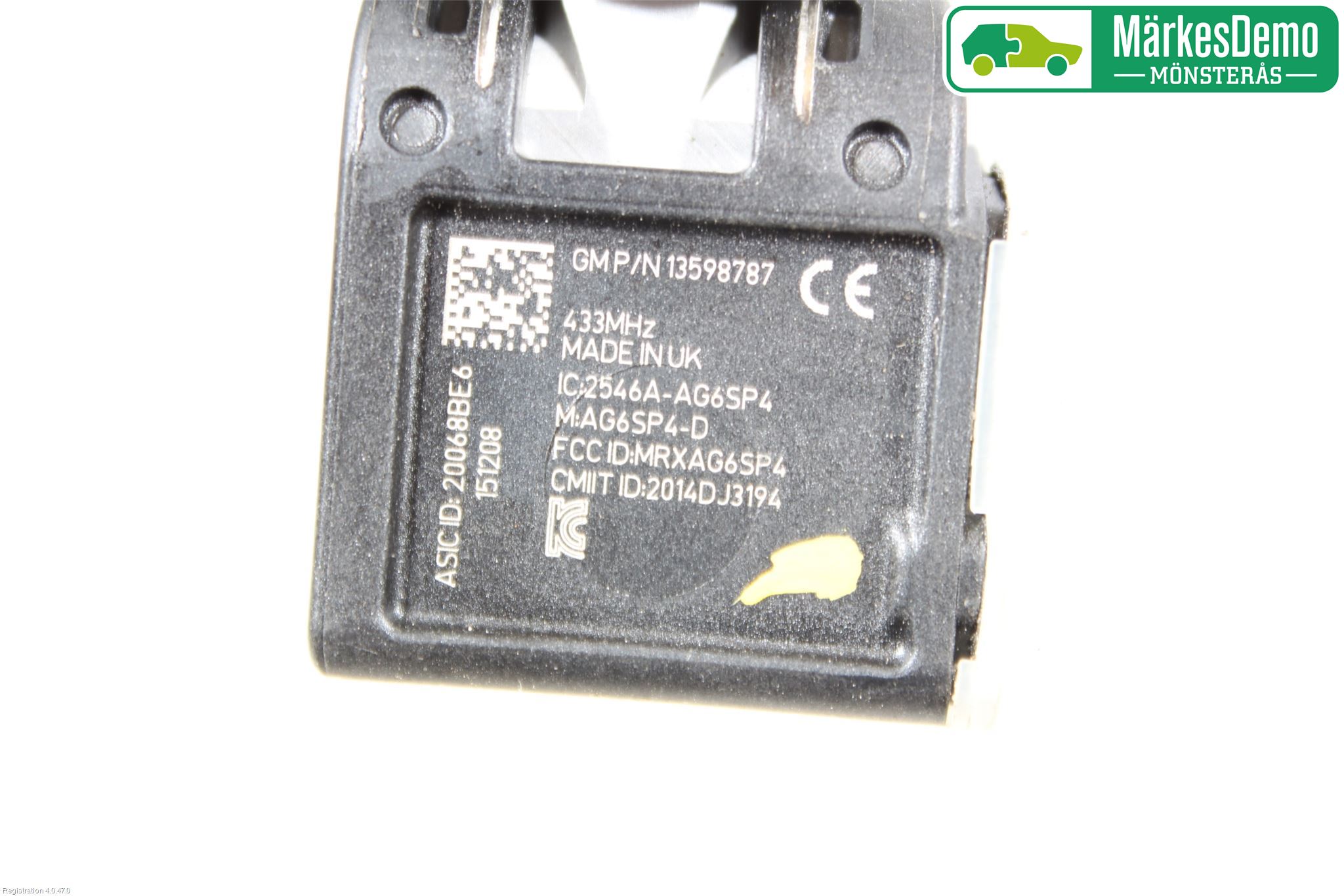 Opel ASTRA J 10-15 Givare Däcktryck