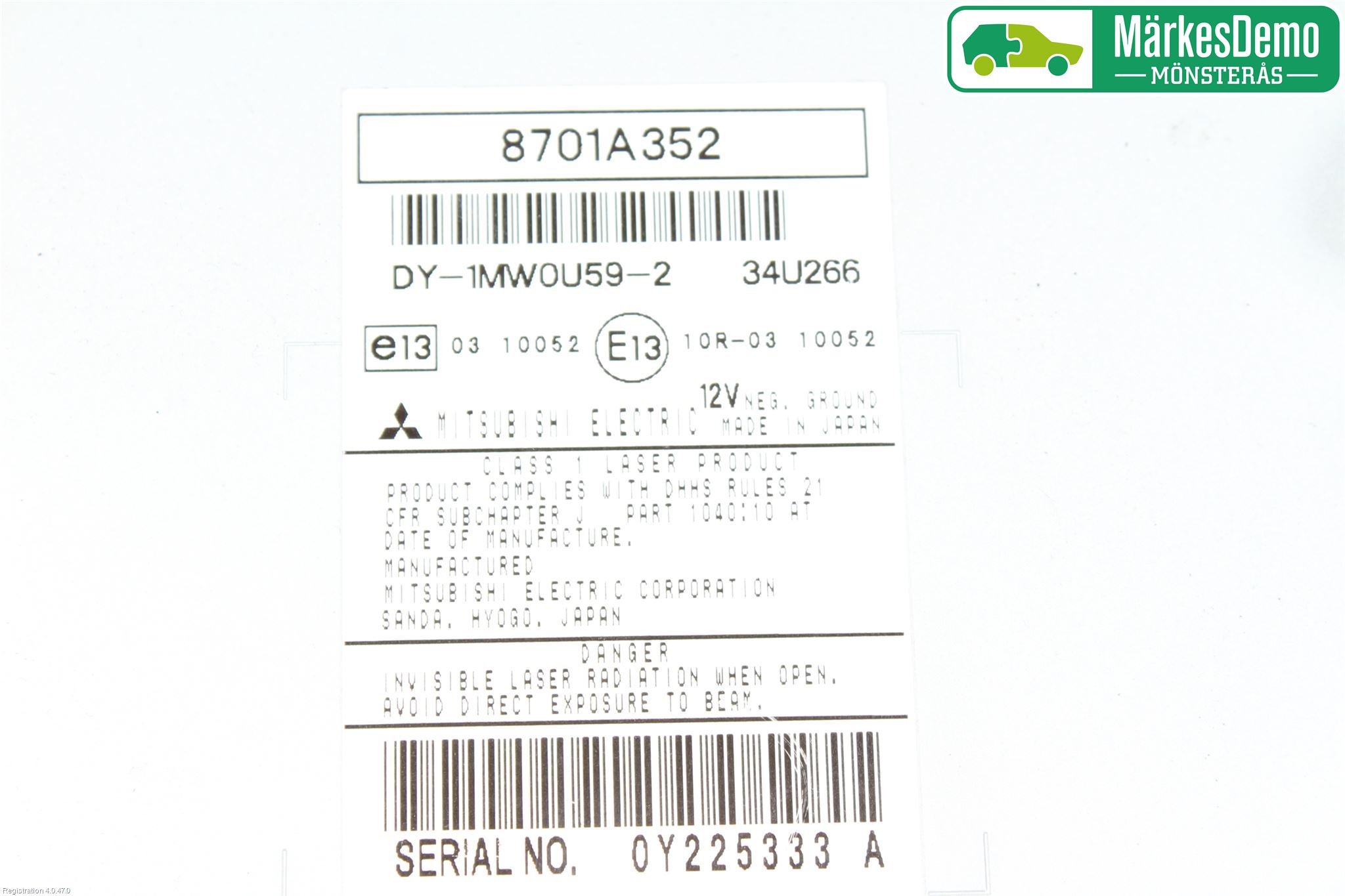 Mitsubishi OUTLANDER 07-12 Radio