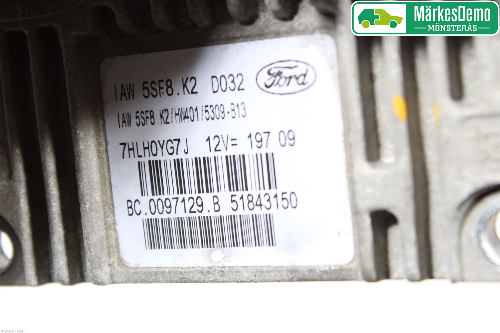 Ford KA 09-16 Styrenhet Insprut Bensin