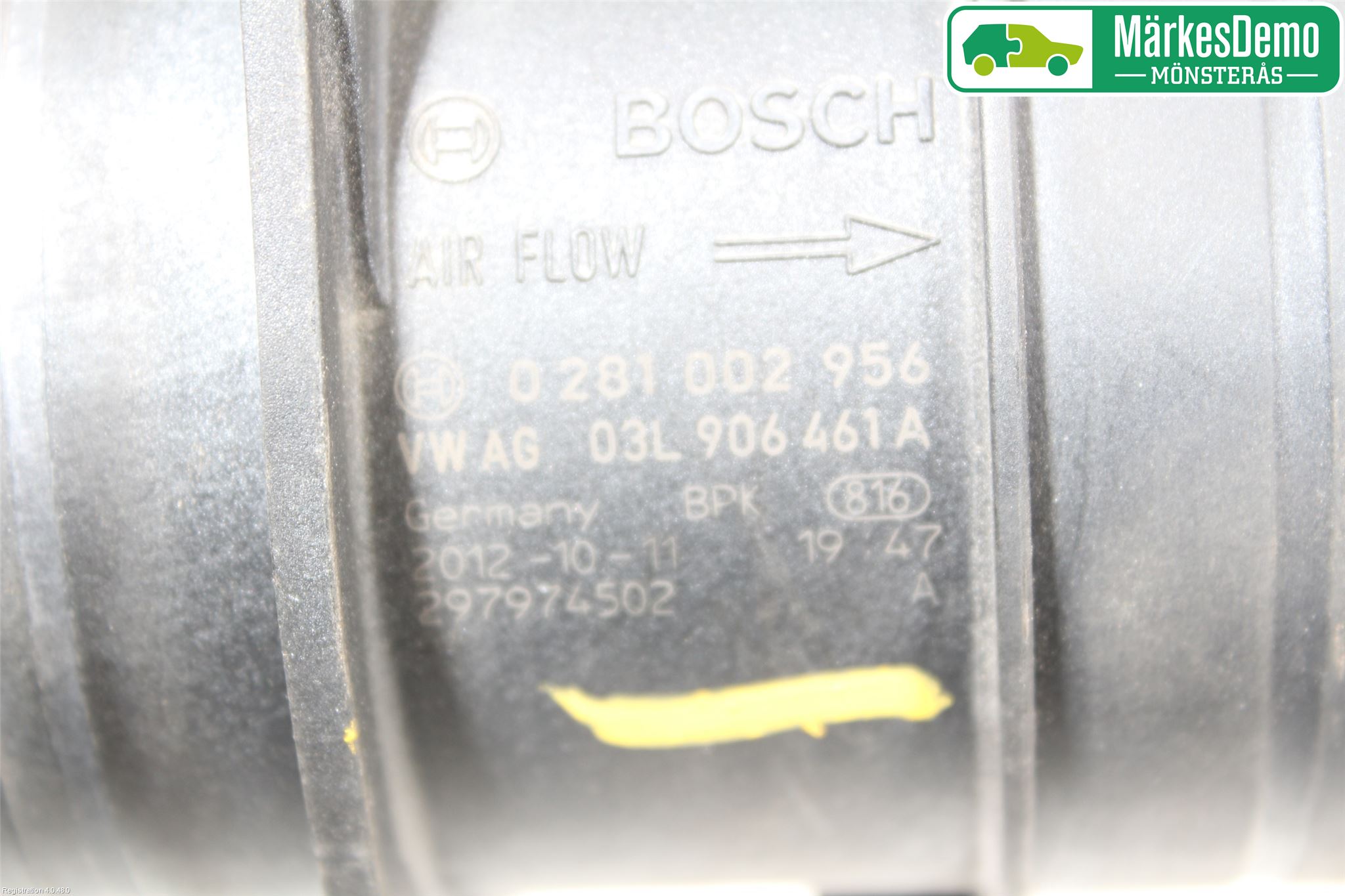 Volkswagen VW SHARAN 11- Injluftmassamätare