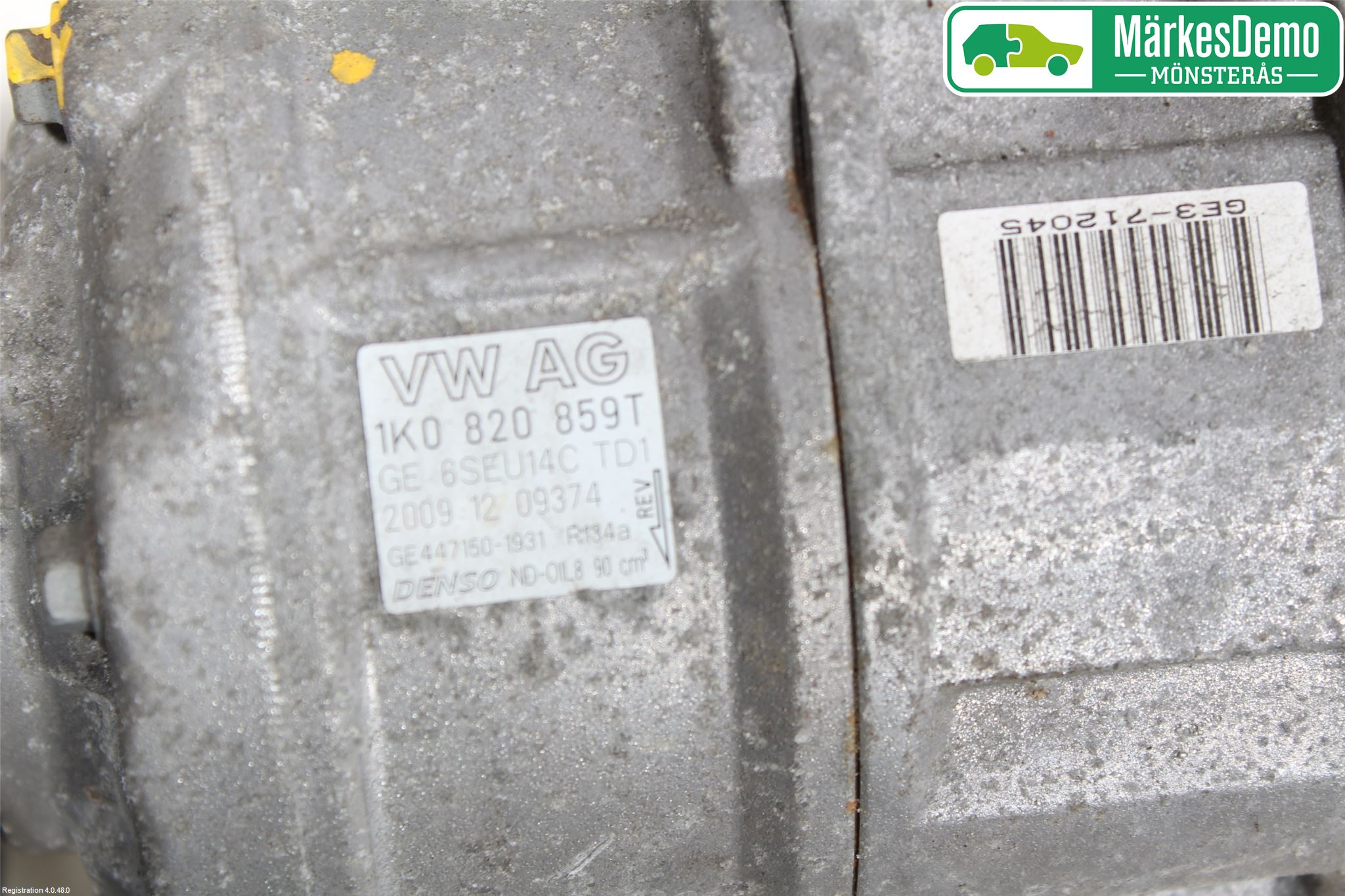 Volkswagen VW GOLF VI 09-13 Ac Kompressor