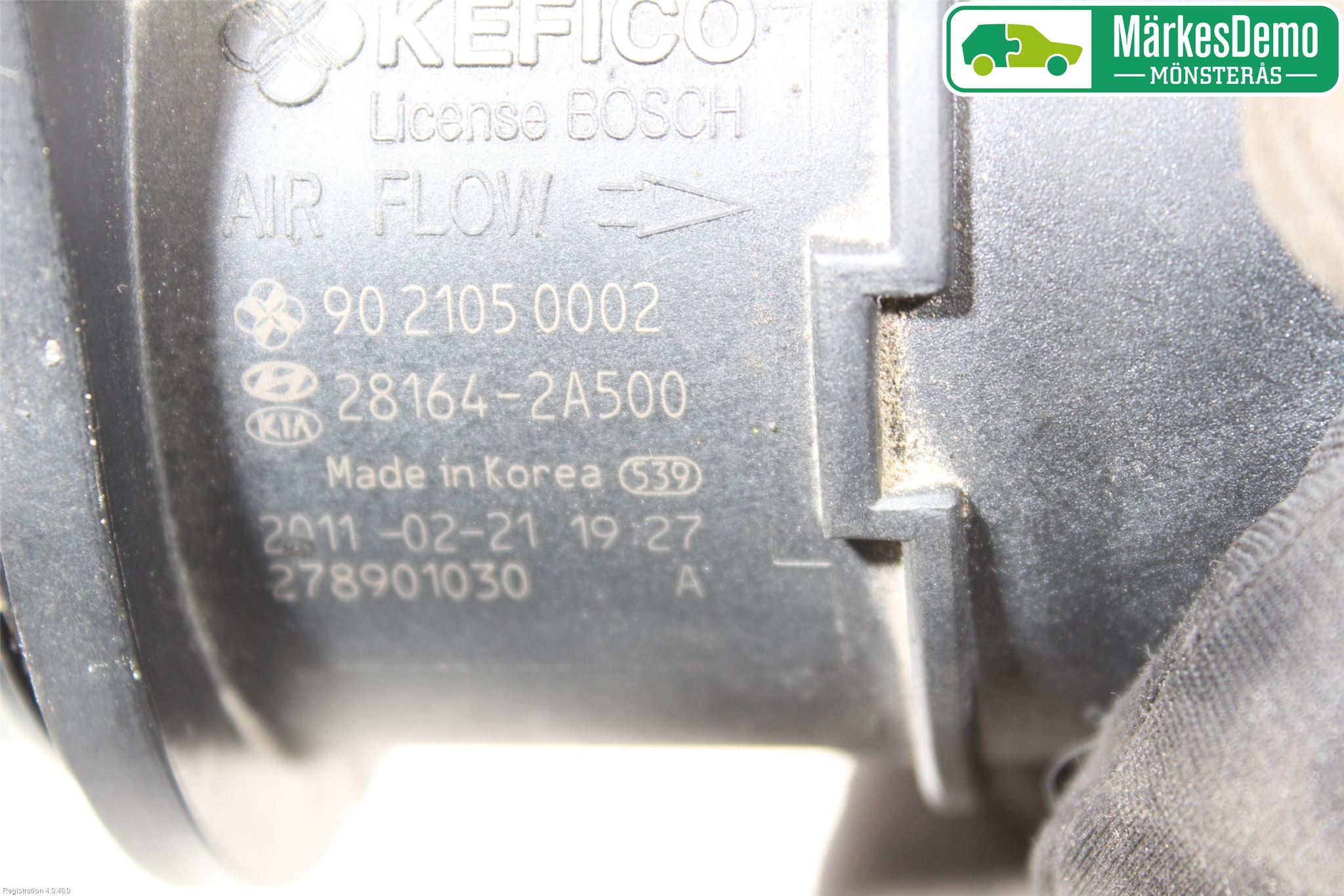 Hyundai i30 FD 07-12 Injluftmassamätare