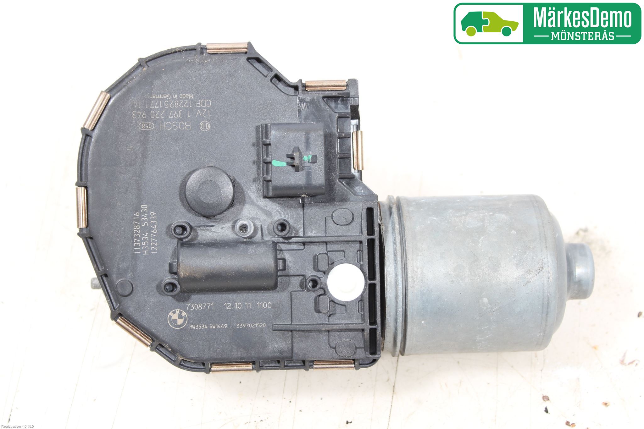 BMW 5 F10/F11/F18 09-17 Torkarmotor Vindruta