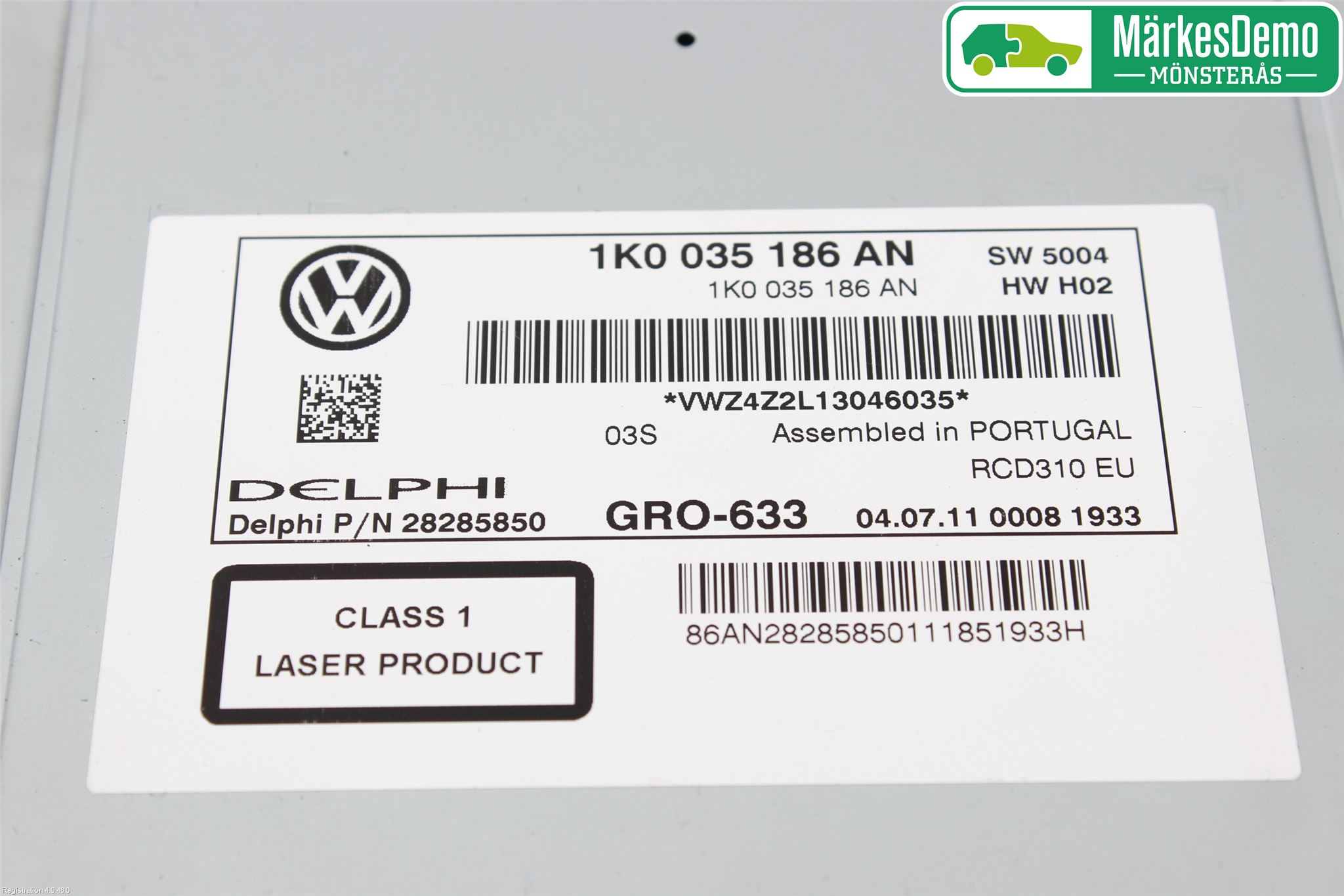 Volkswagen VW PASSAT 11-14 Radio