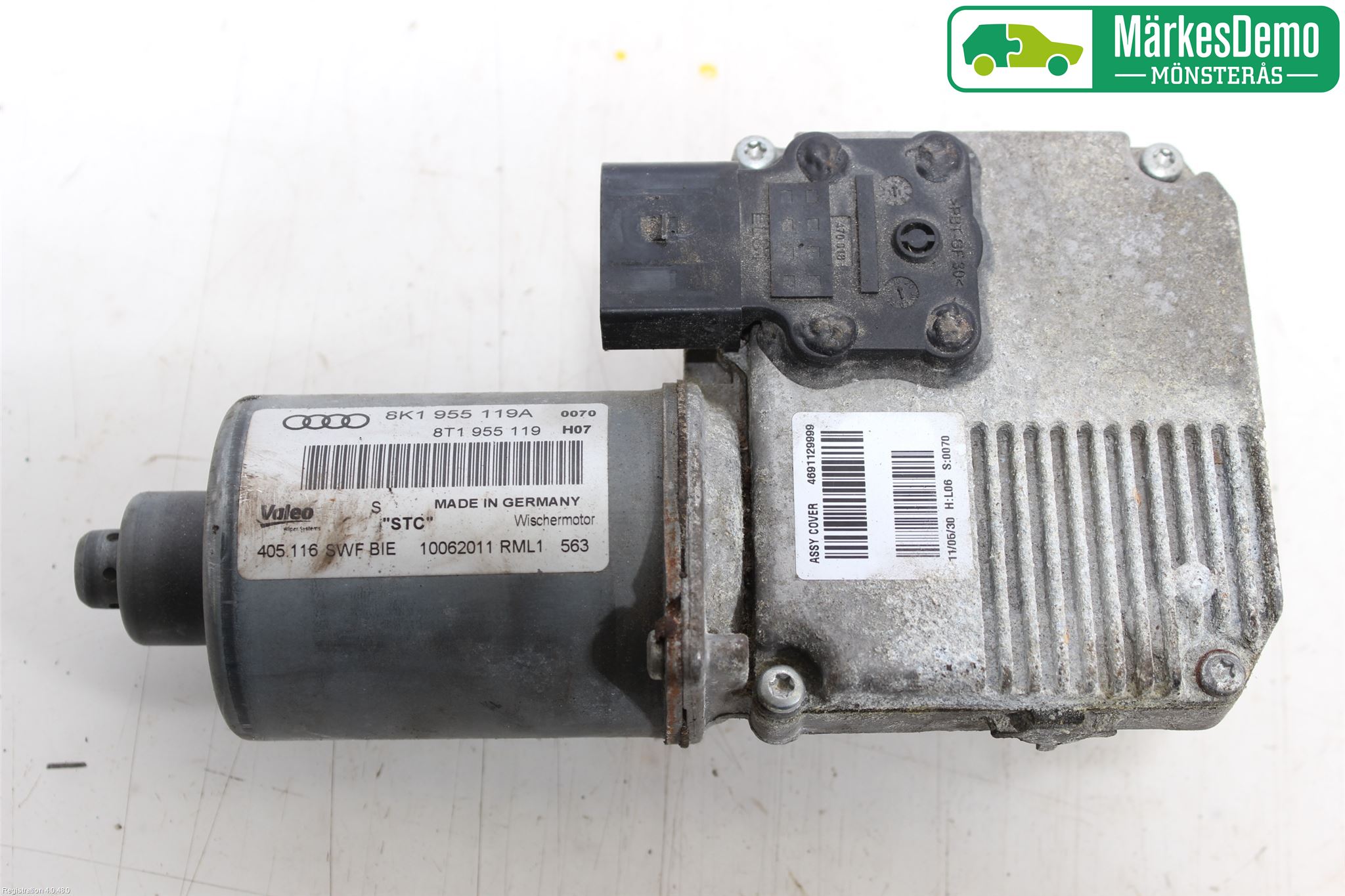 Audi A4/S4 08-11 Torkarmotor Vindruta