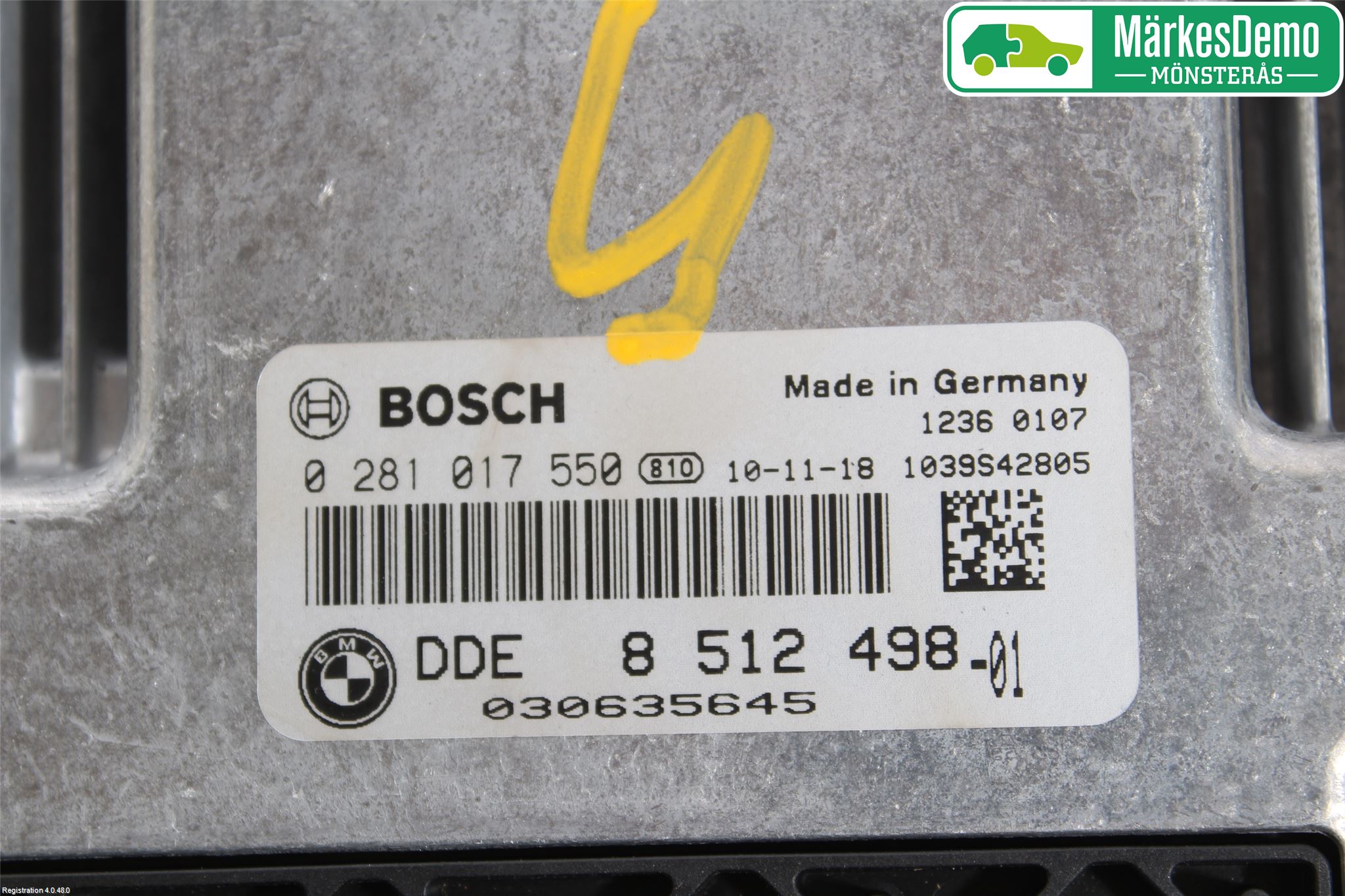 BMW X1 E84 10-15 Styrenhet Insprut Bensin