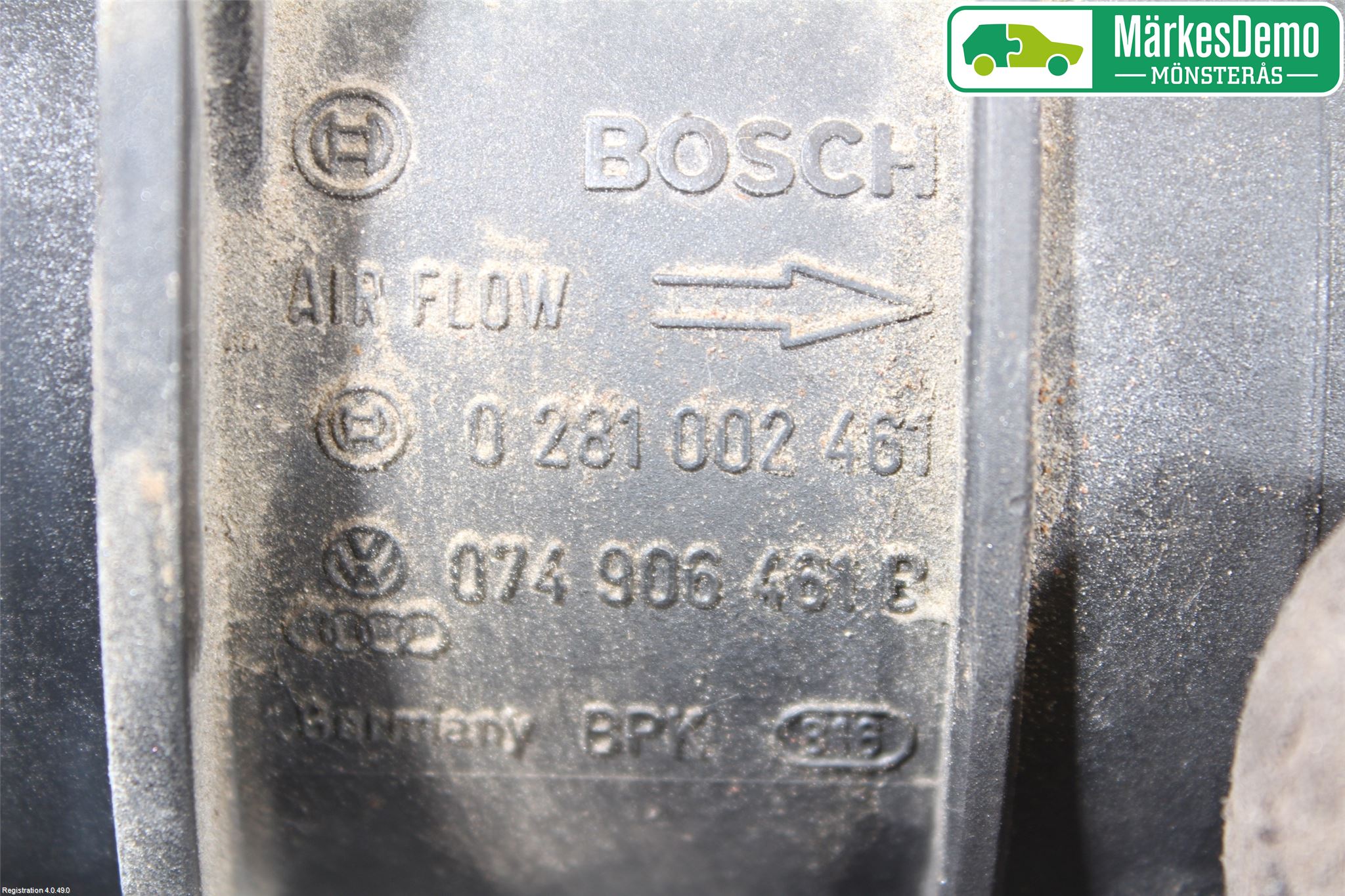 Volkswagen VW CADDY      04-10 Injluftmassamätare