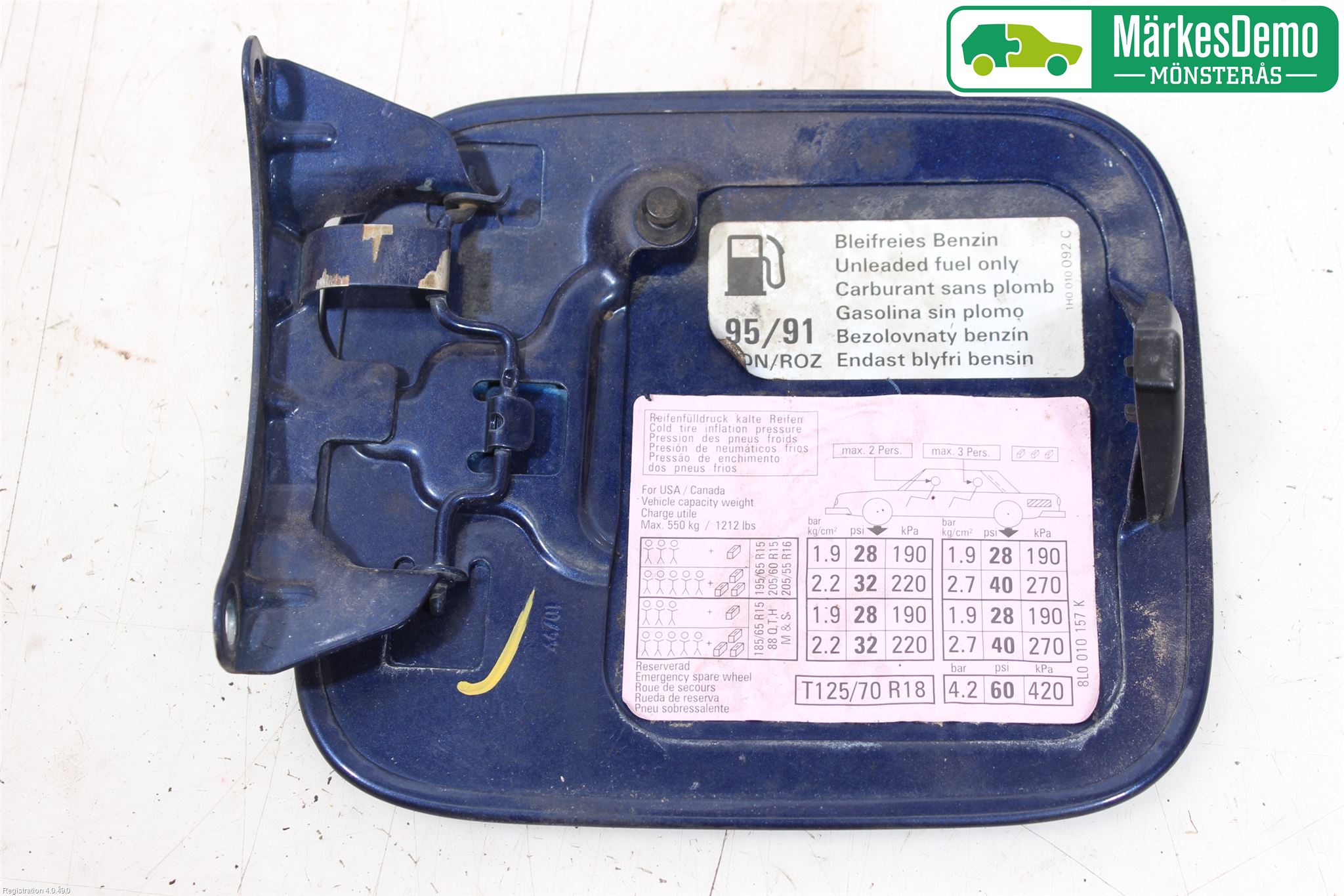 Audi A3/S3     96-03 Tanklucka