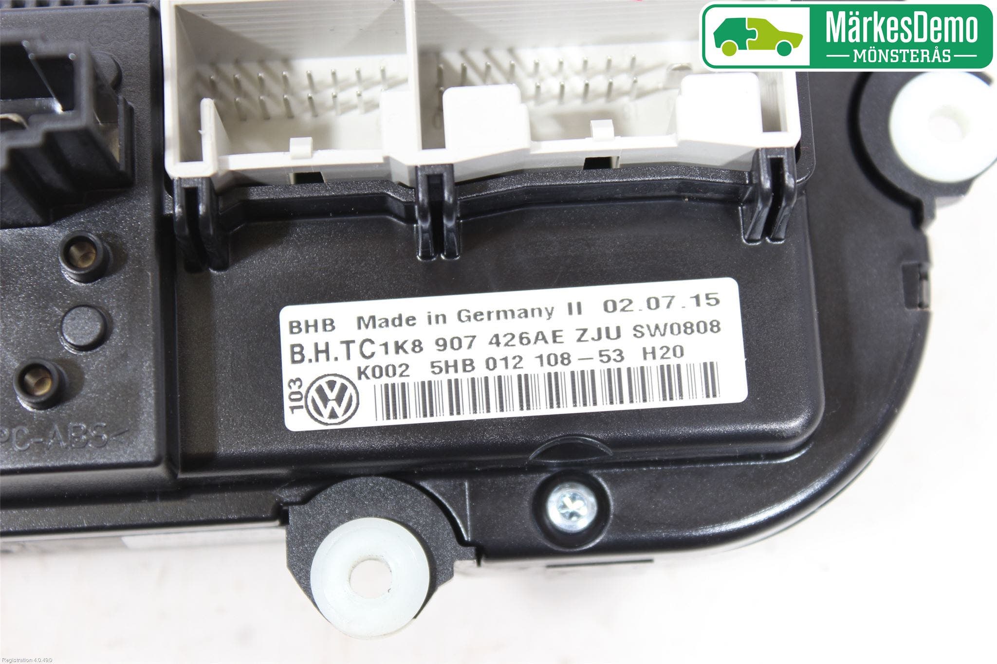 Volkswagen VW CADDY 16-20 Ac Styrenhet Ac Manöveren
