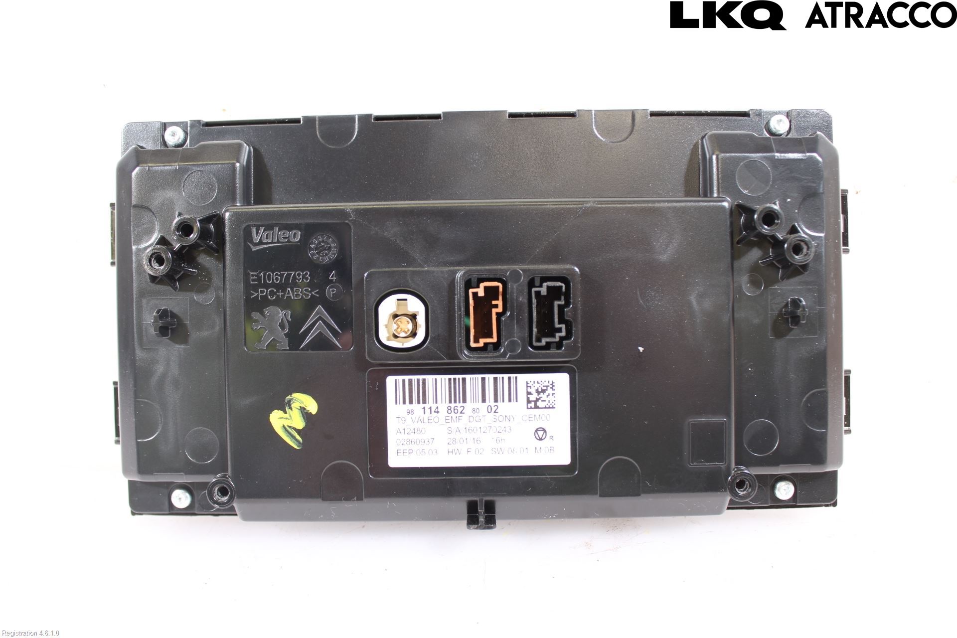 Peugeot 308 14-21 Multifunktionsdisplay