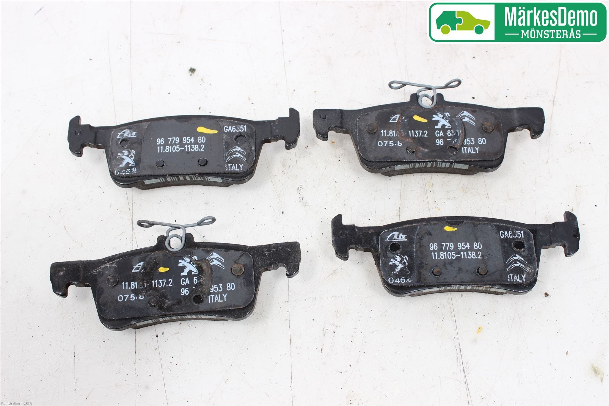 Peugeot 308 14-21 Bromsbelägg Bak