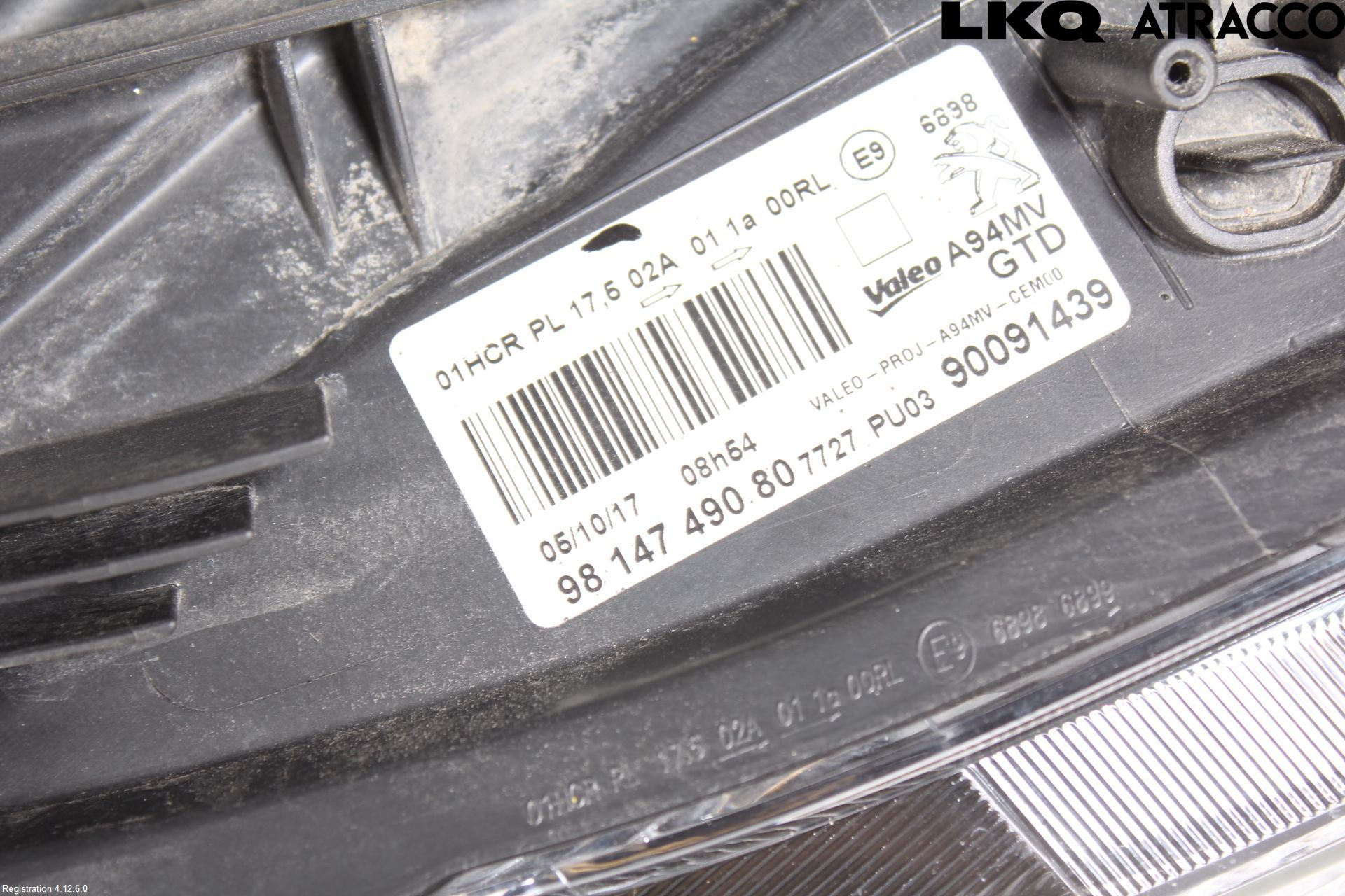 Peugeot 2008 13-20 Strålkastare Vänster