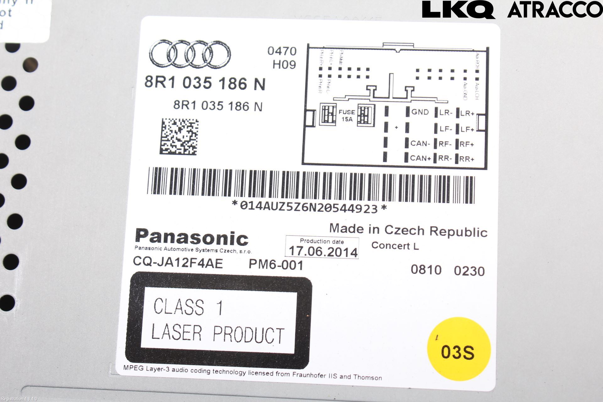 Audi A4 12-15 Cd Radio - Multimediapanel