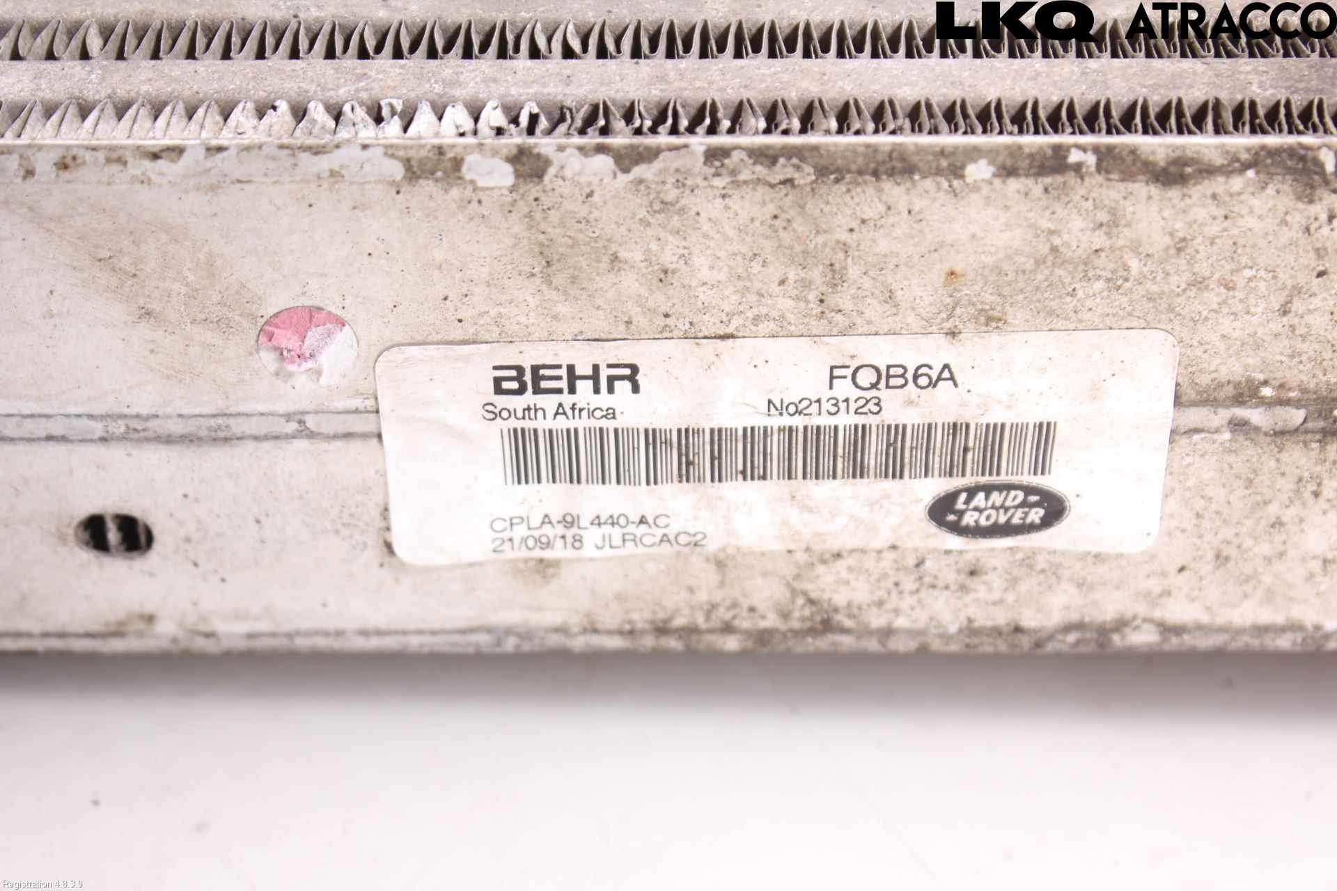 Landrover RANGE ROVER SPORT (L494) 14-22 Laddluft-Intercooler Kyl