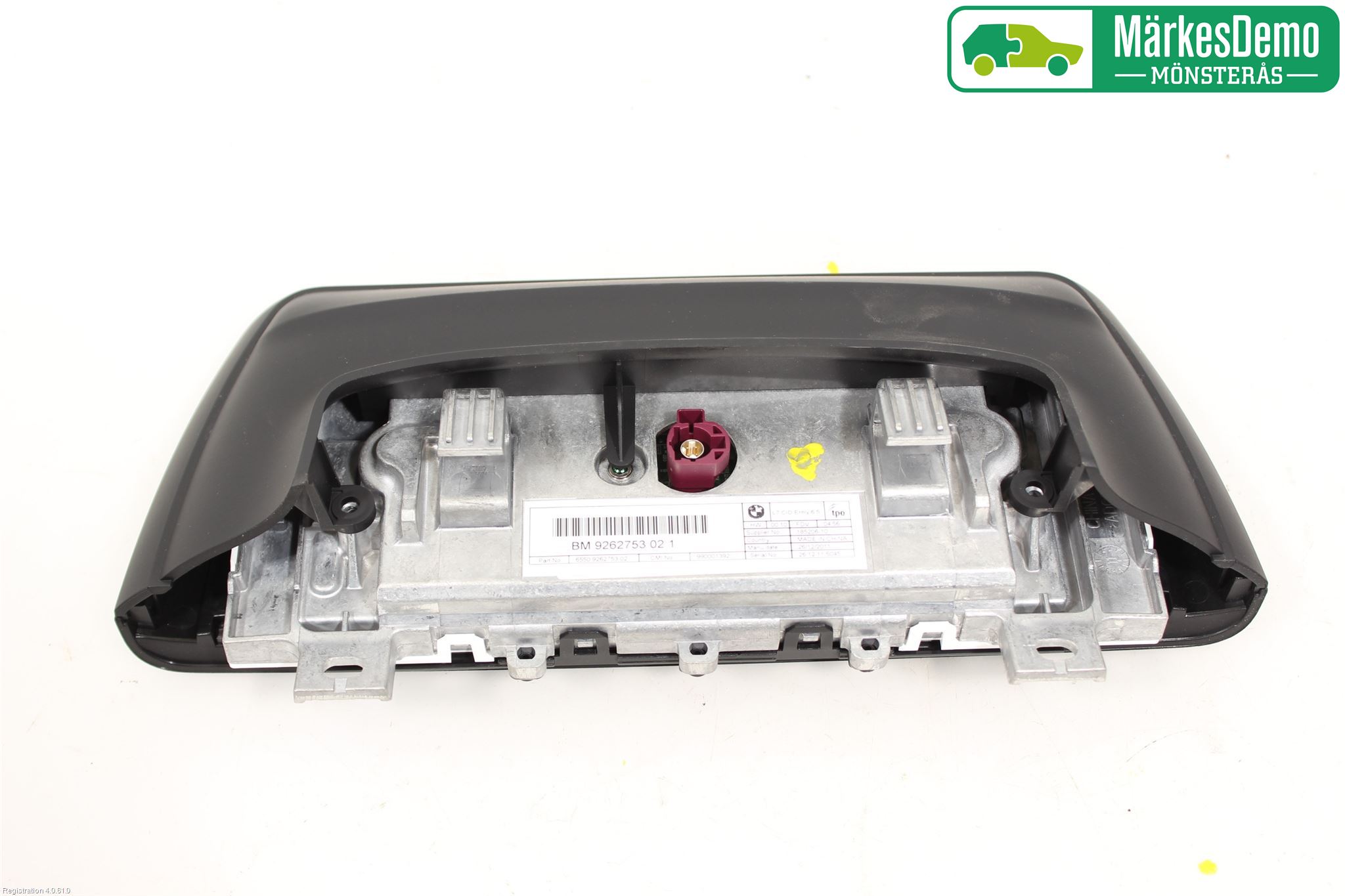 BMW 3 F30/F31/F80 12-19 Bildskärm