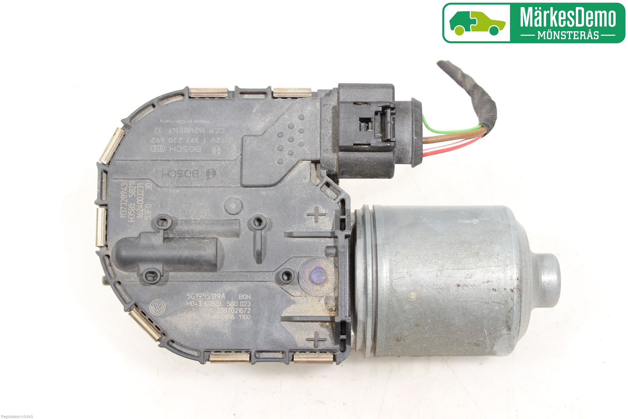Volkswagen VW GOLF / E-GOLF VII 13-20 Torkarmotor Vindruta