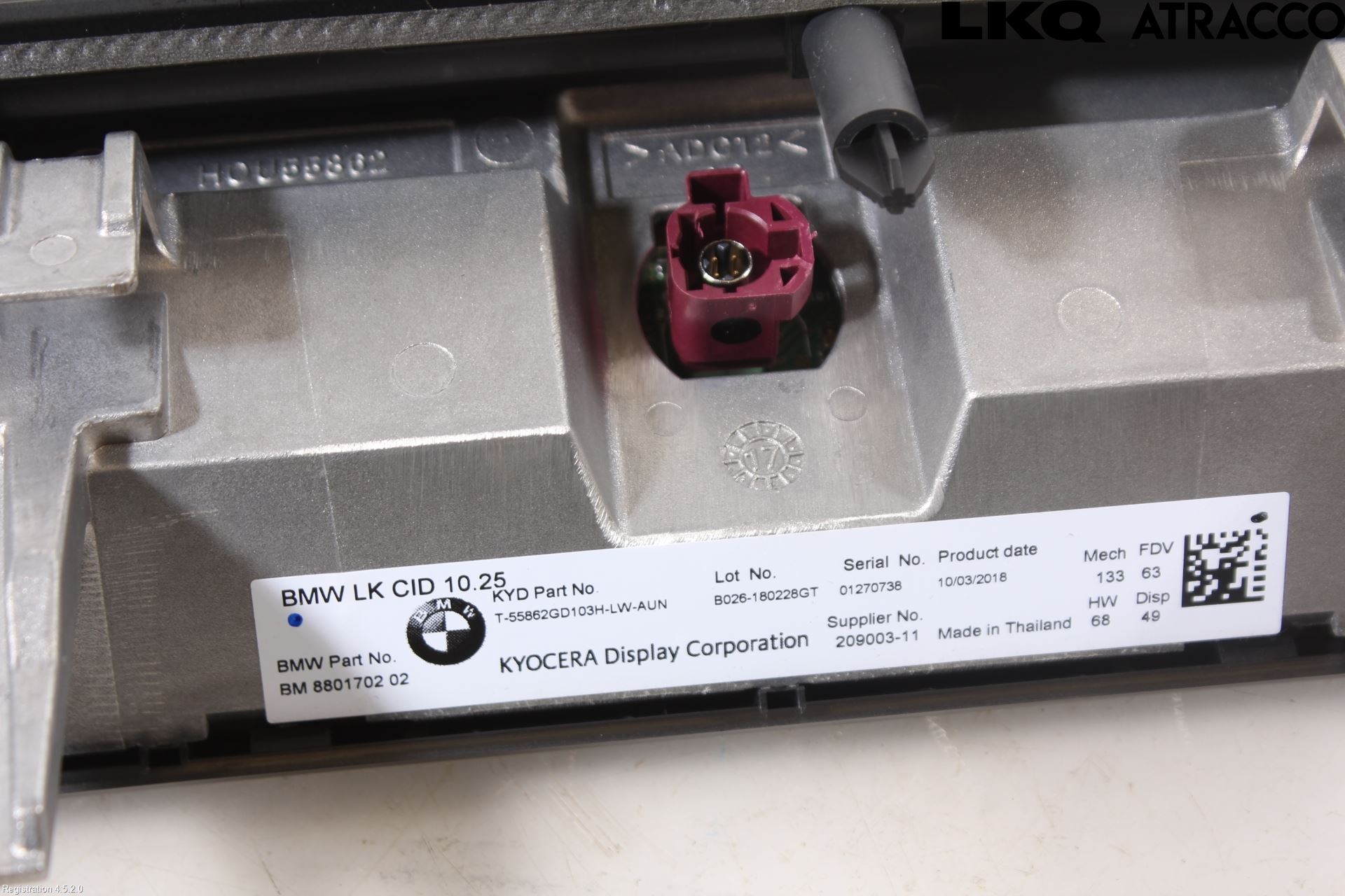 BMW 5 G30/G31/F90 17-23 Multifunktionsdisplay