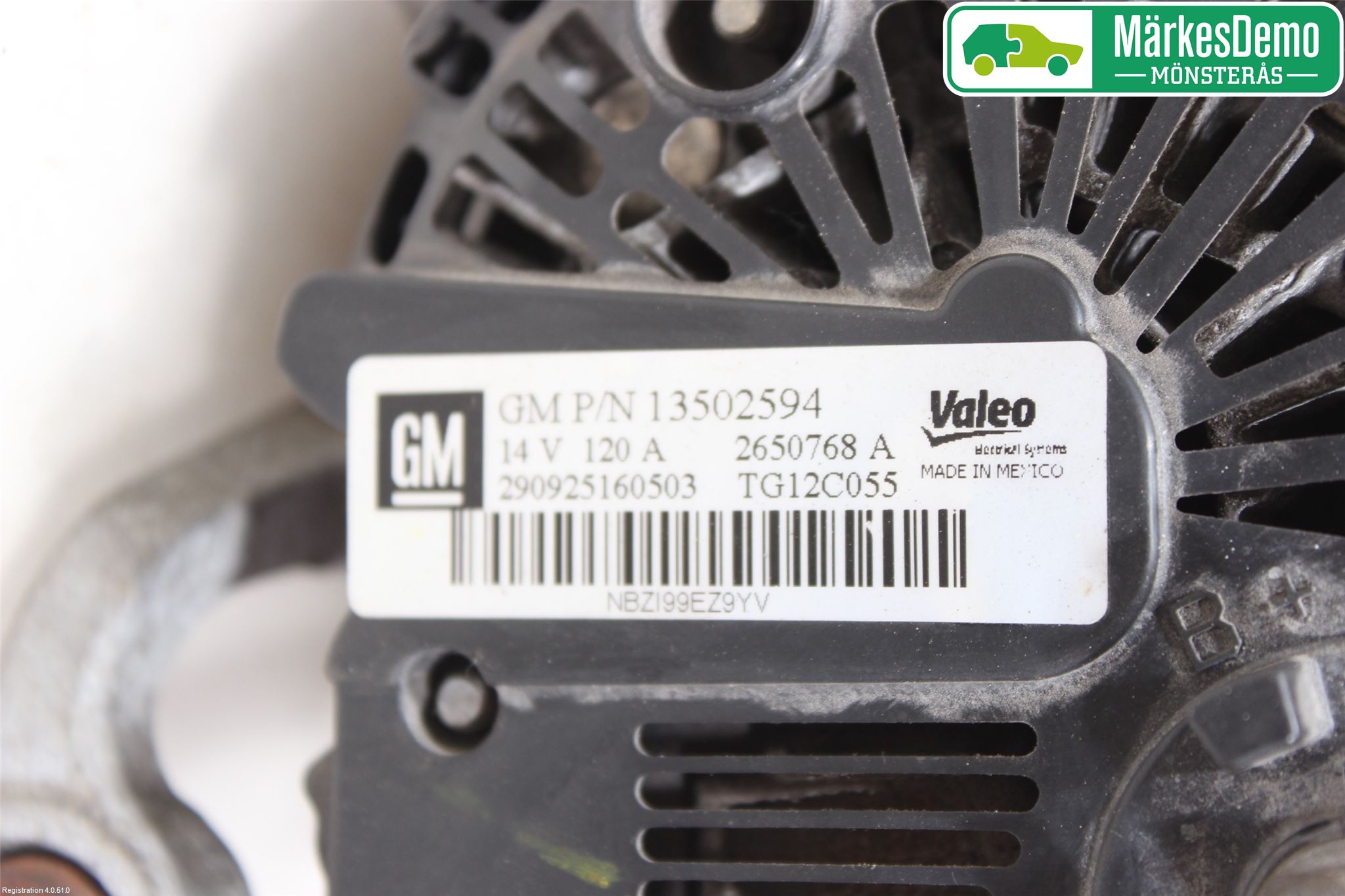 Opel ASTRA J 10-15 Generator