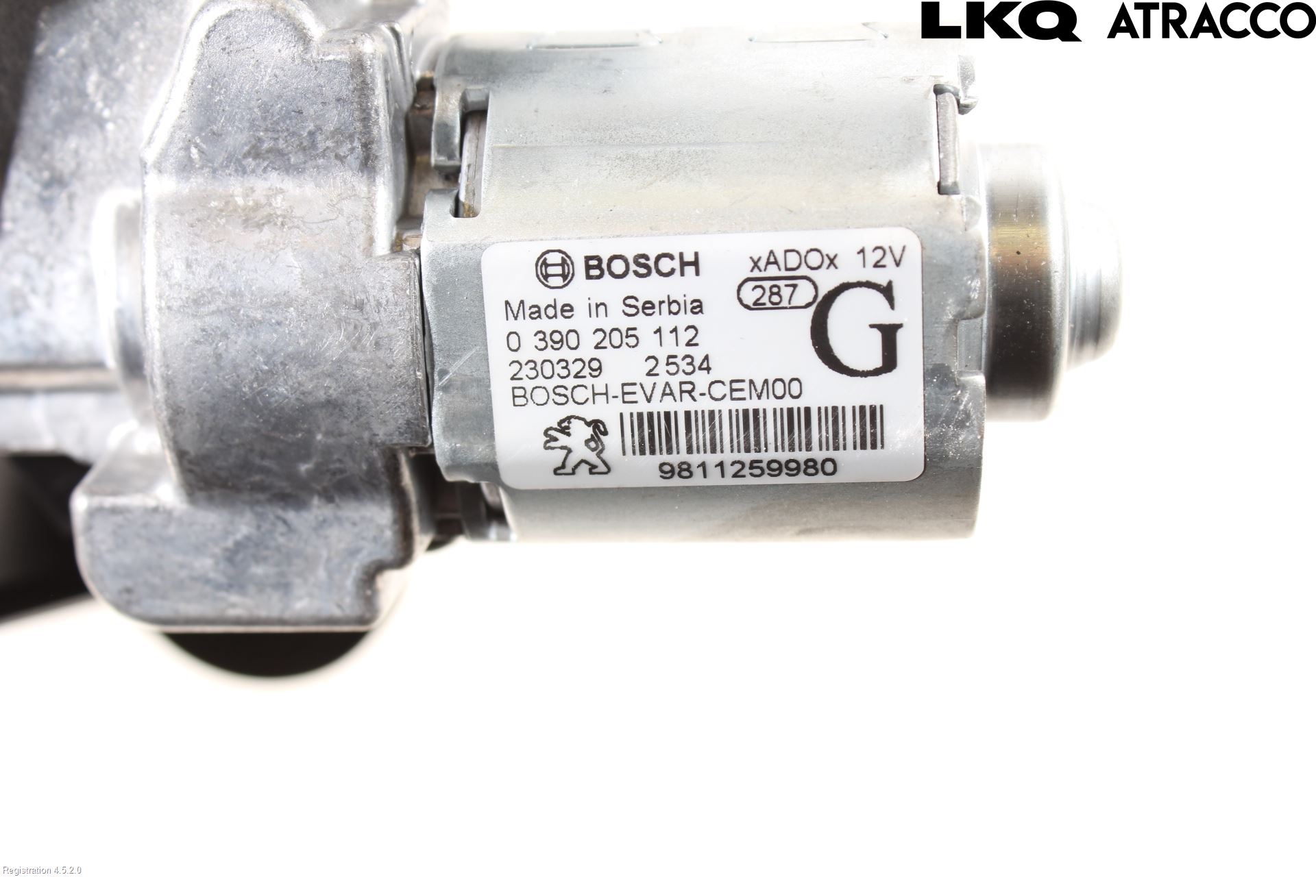 Peugeot 5008 17-24 Torkarmotor Baklucka