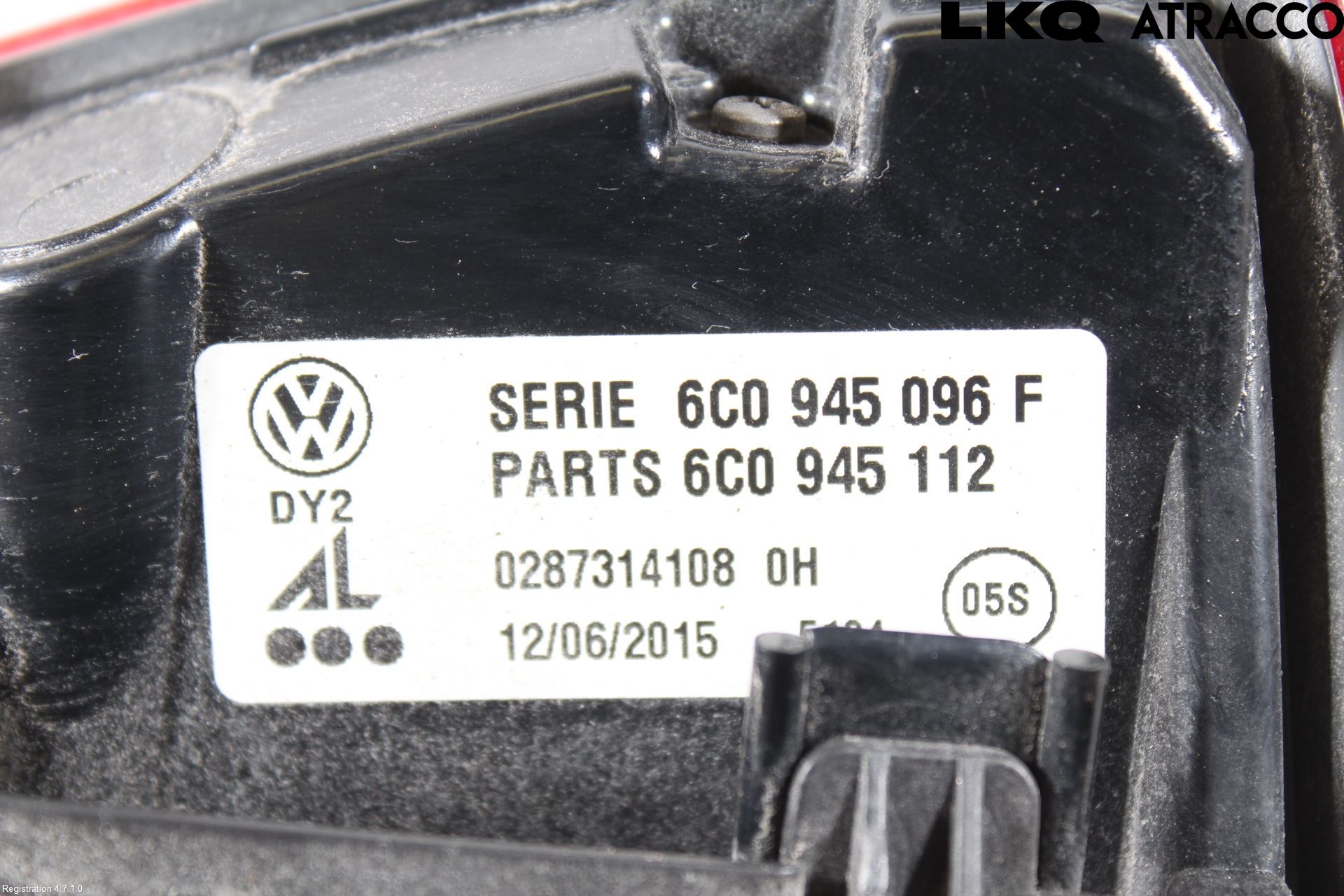 Volkswagen VW POLO 10-17 Bakljus Höger
